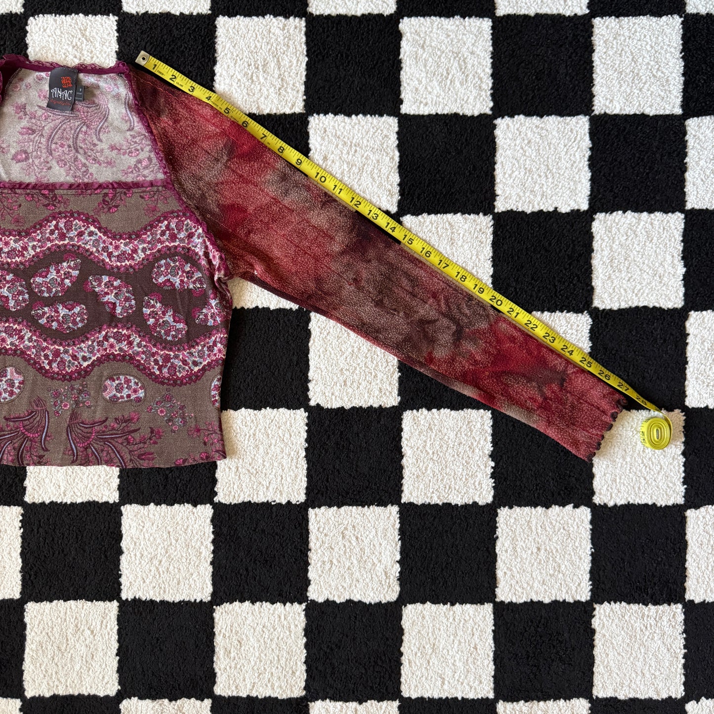 unique vintage whimsy 90s y2k ANAC knit sleeved top