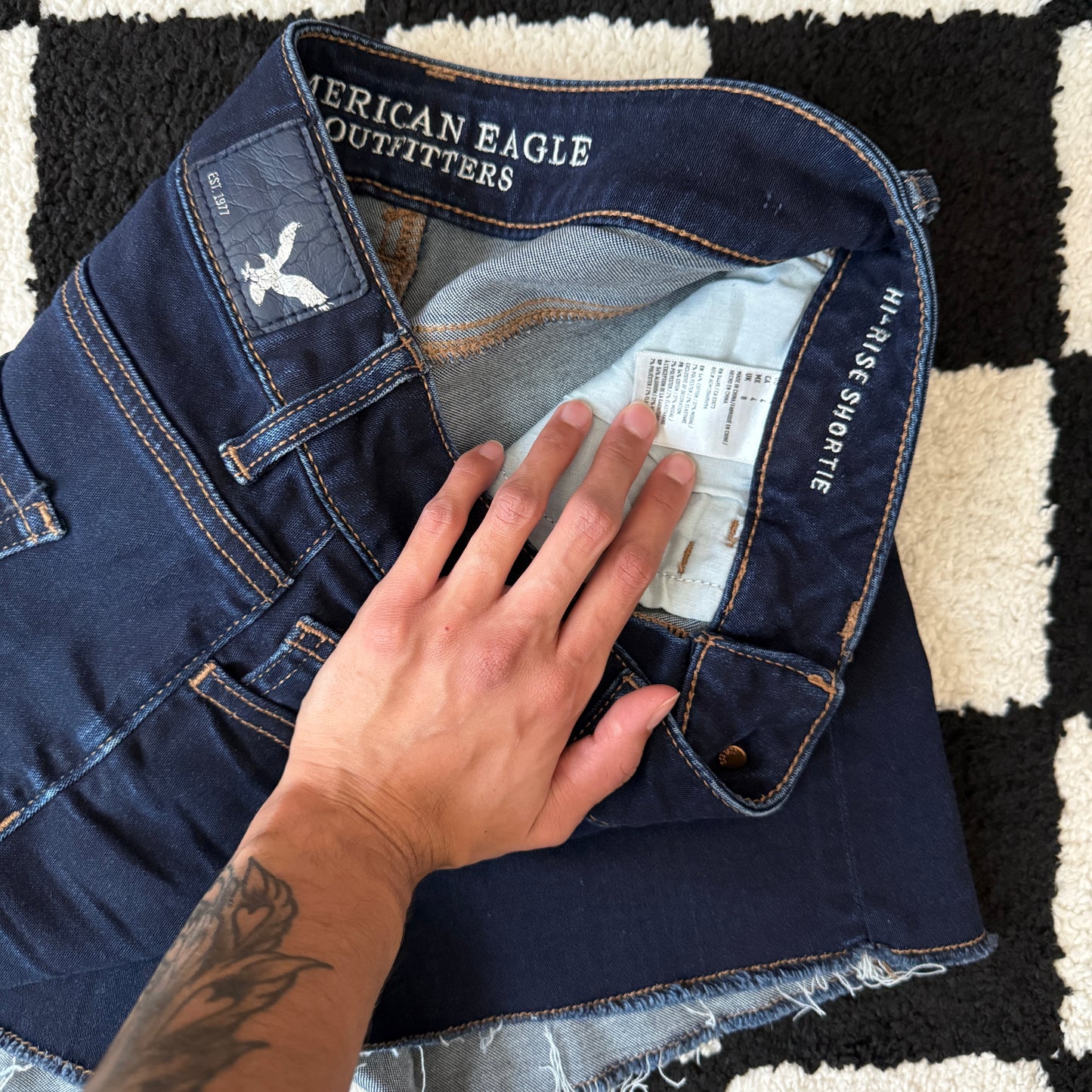 whimsy 90s y2k AMERICAN EAGLE OUTFITTERS denim shorts