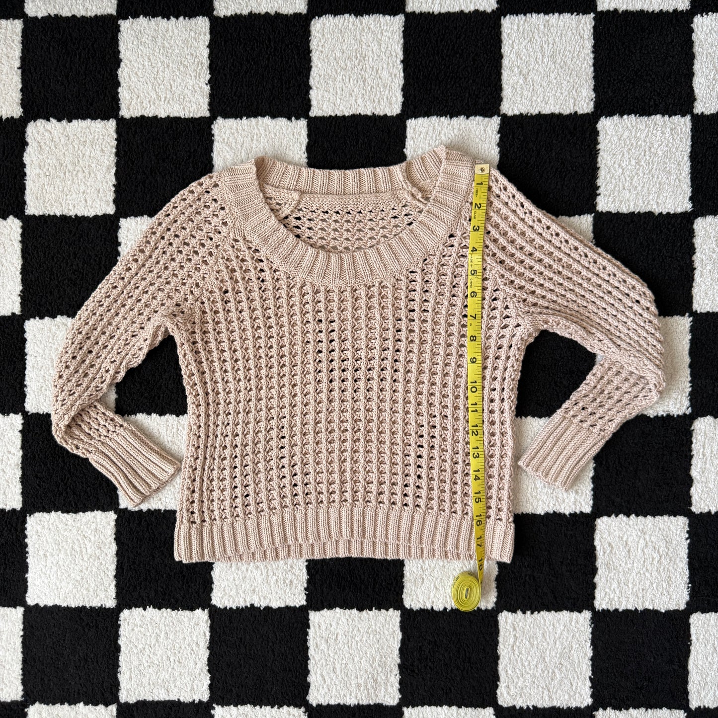 unique vintage whimsical 90s y2k off shoulder sleeved knit top