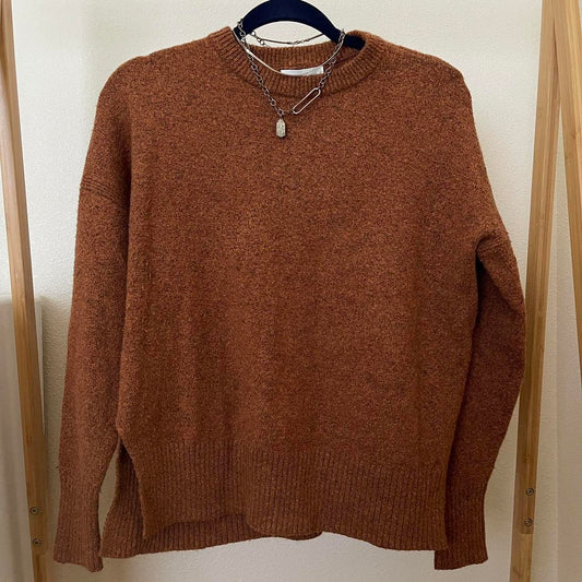 earth tone knit sweater