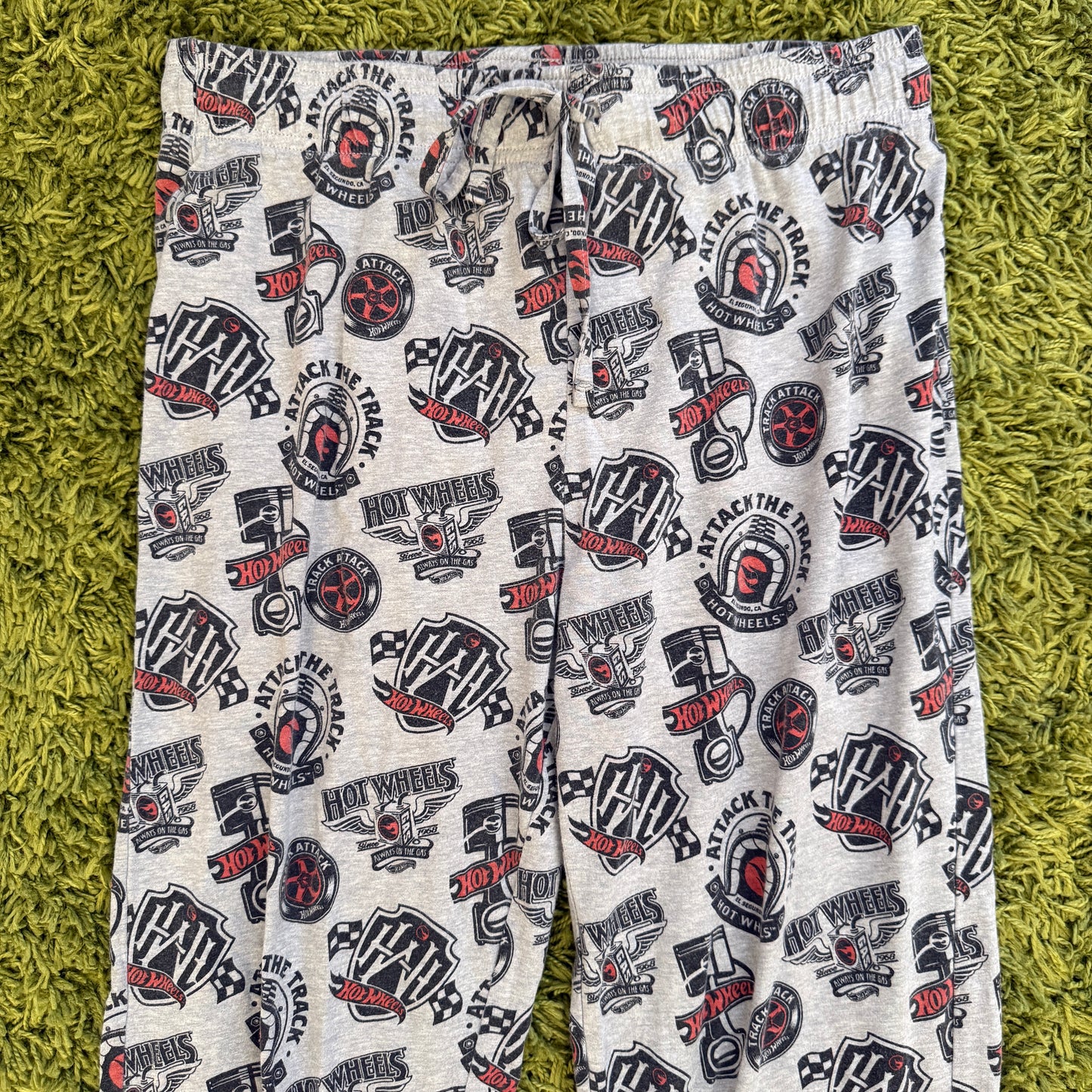 unique vintage whimsical 90s y2k HOT WHEELS lounge pants