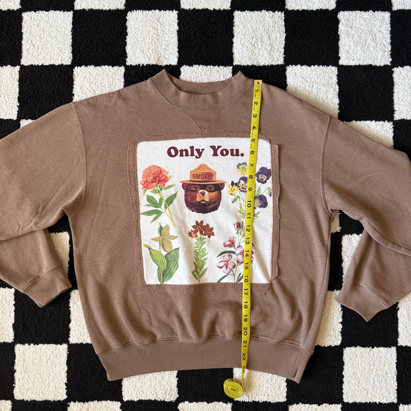unique handmade whimsy 90s y2k graphic pullover sweatshirt