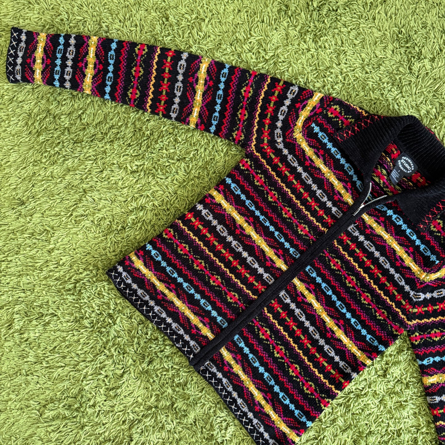 unique vintage whimsy 90s y2k knit cardigan sweater