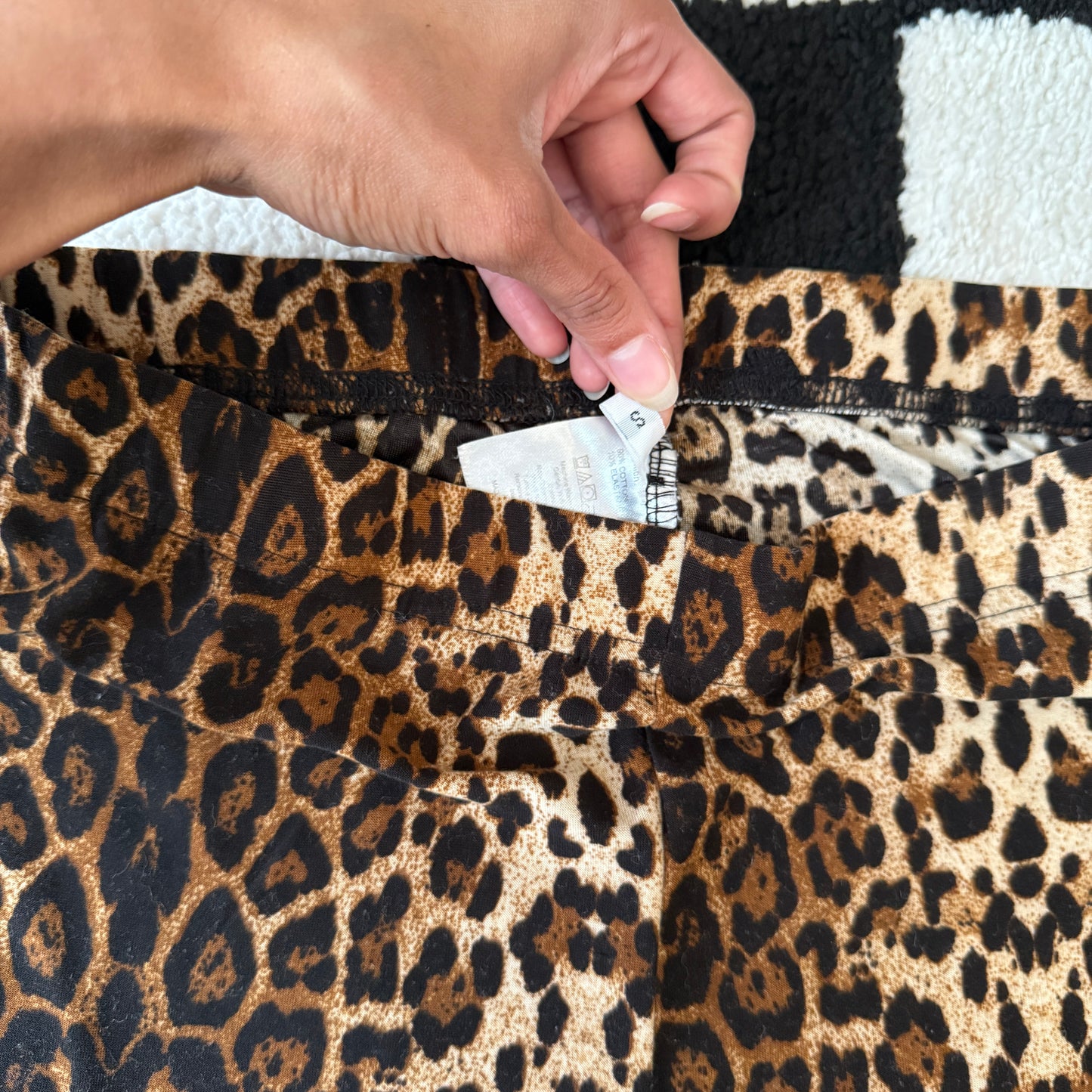 whimsy 90s y2k leopard print biker shorts