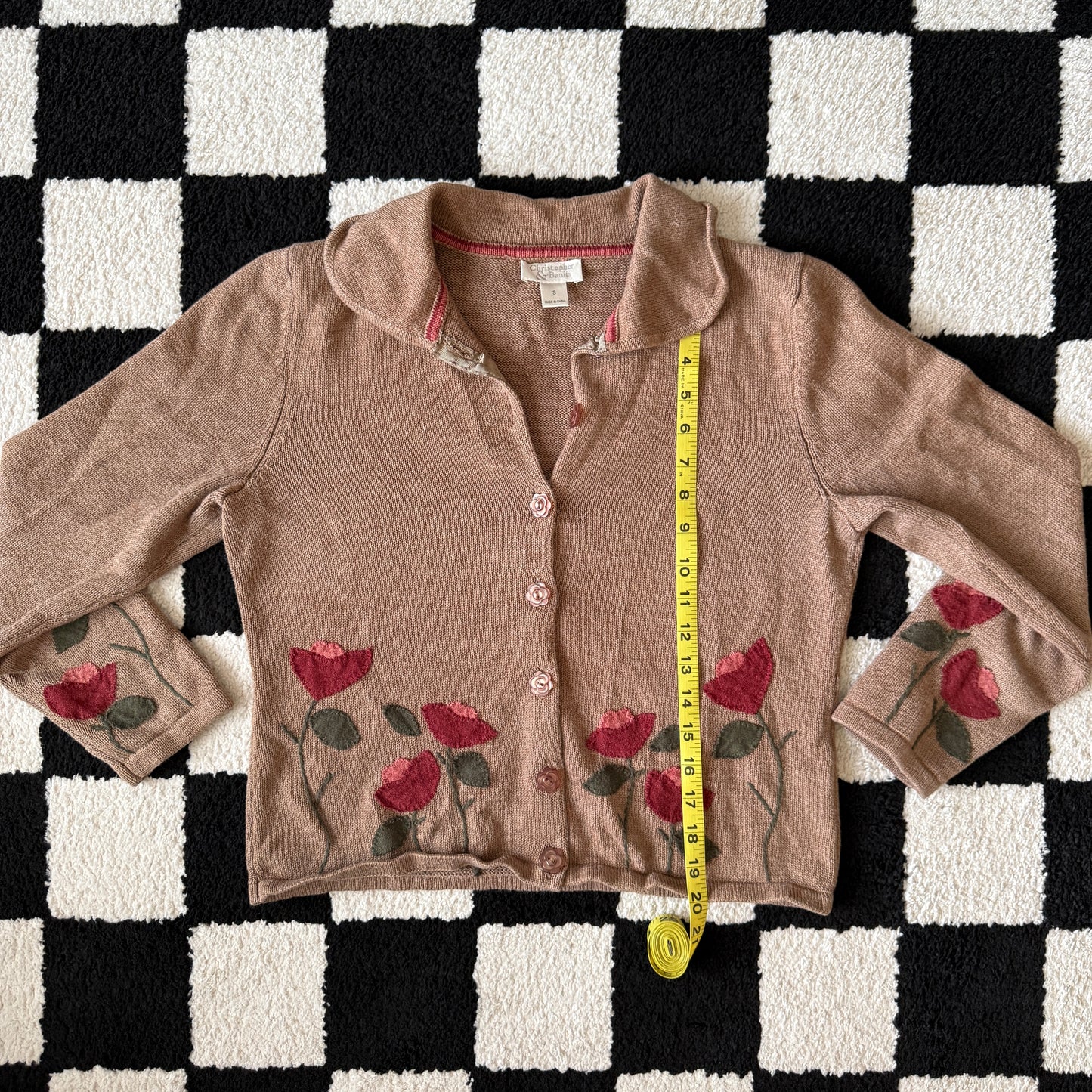 unique vintage whimsy 90s y2k CHRISTOPHER & BANKS knit cardigan sweater