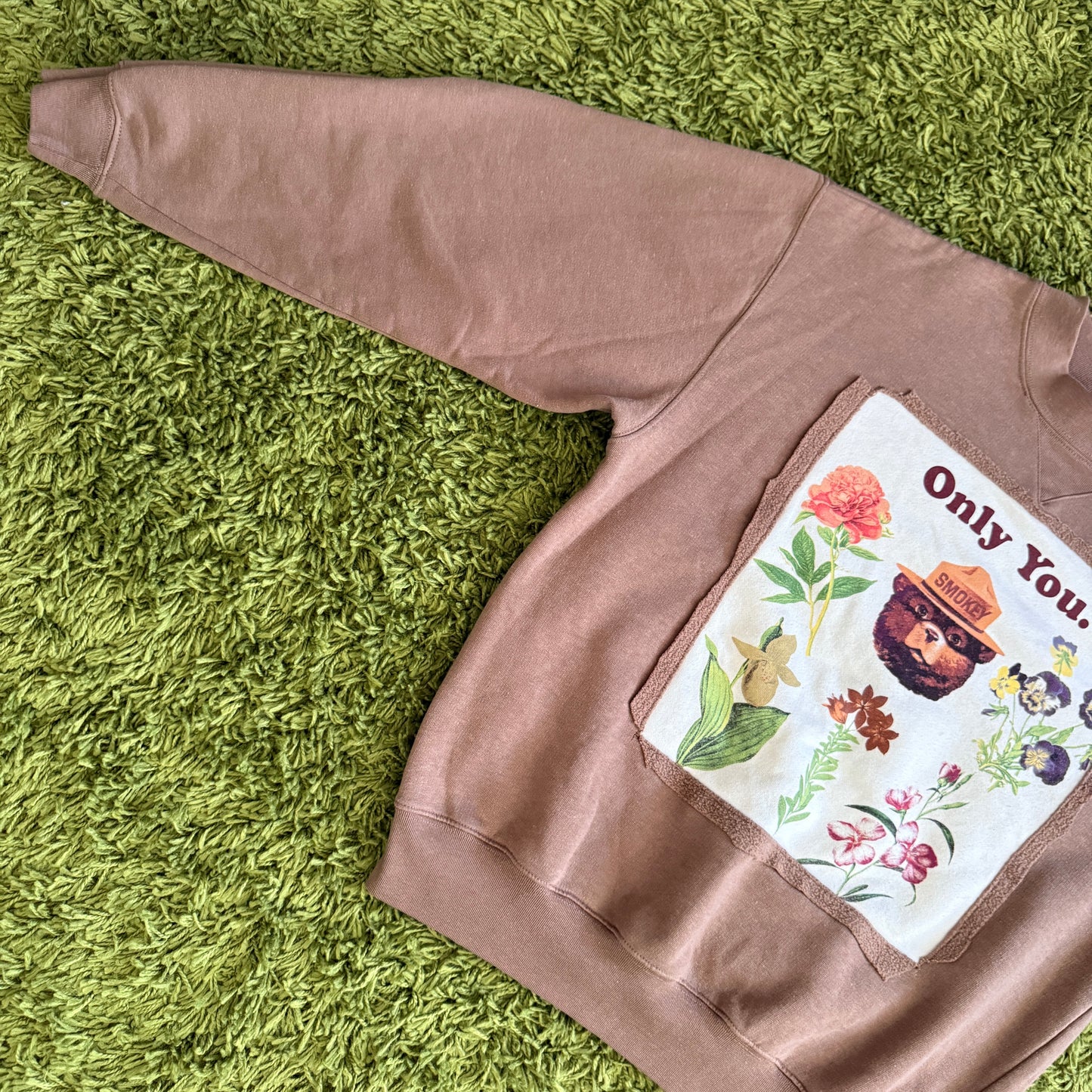 unique handmade whimsy 90s y2k graphic pullover sweatshirt