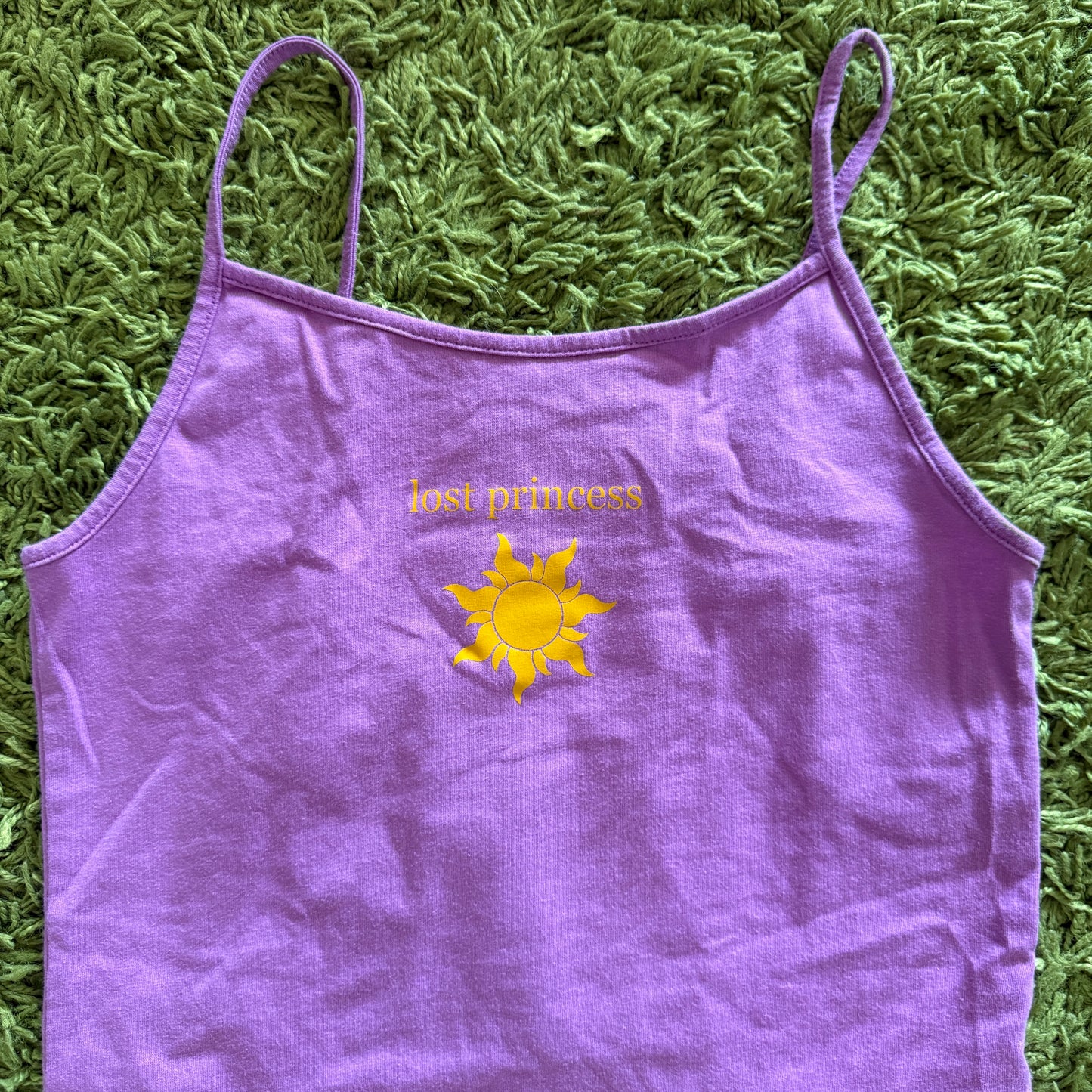 unique vintage whimsical 90s y2k celestial graphic cami top