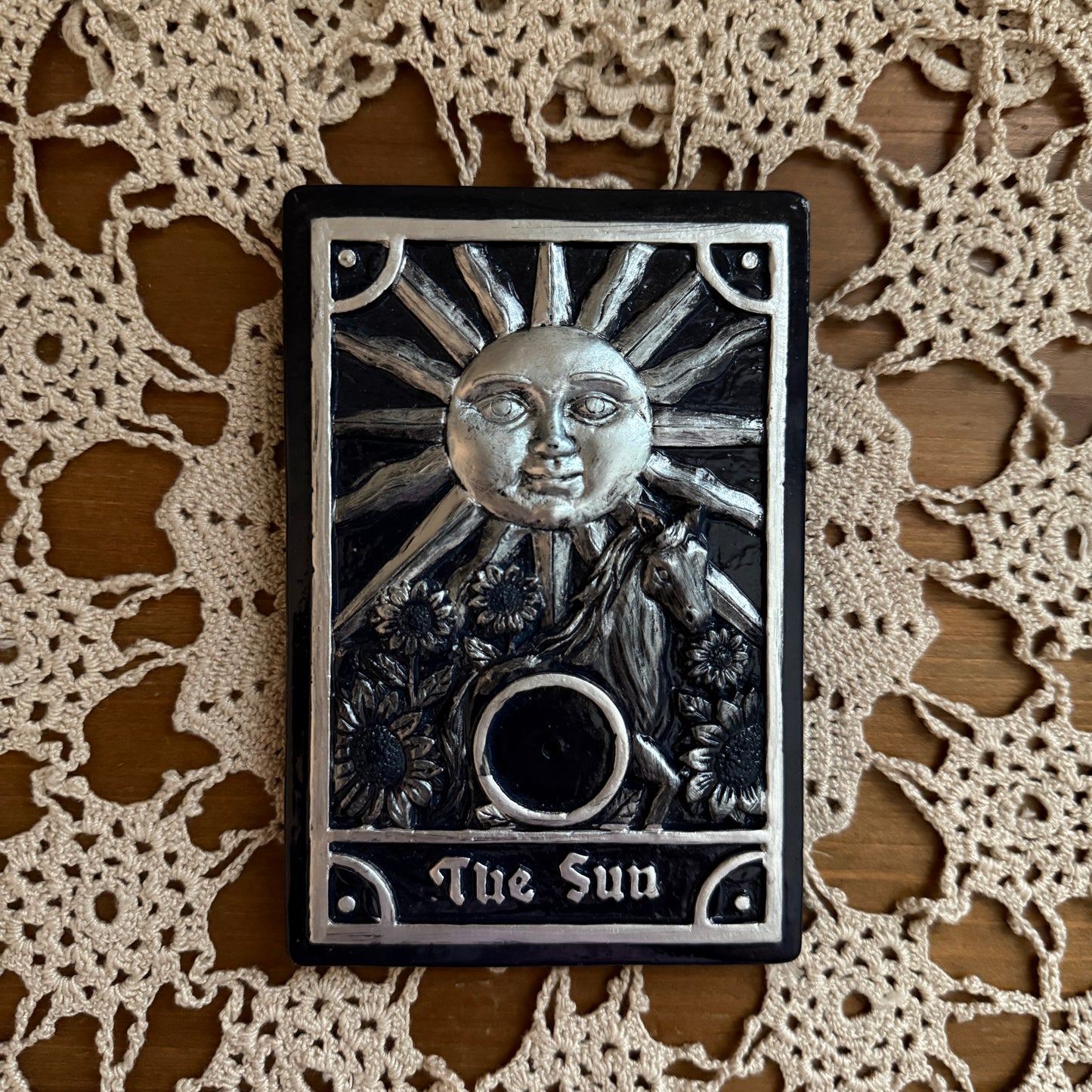 unique vintage whimsical celestial incense holder