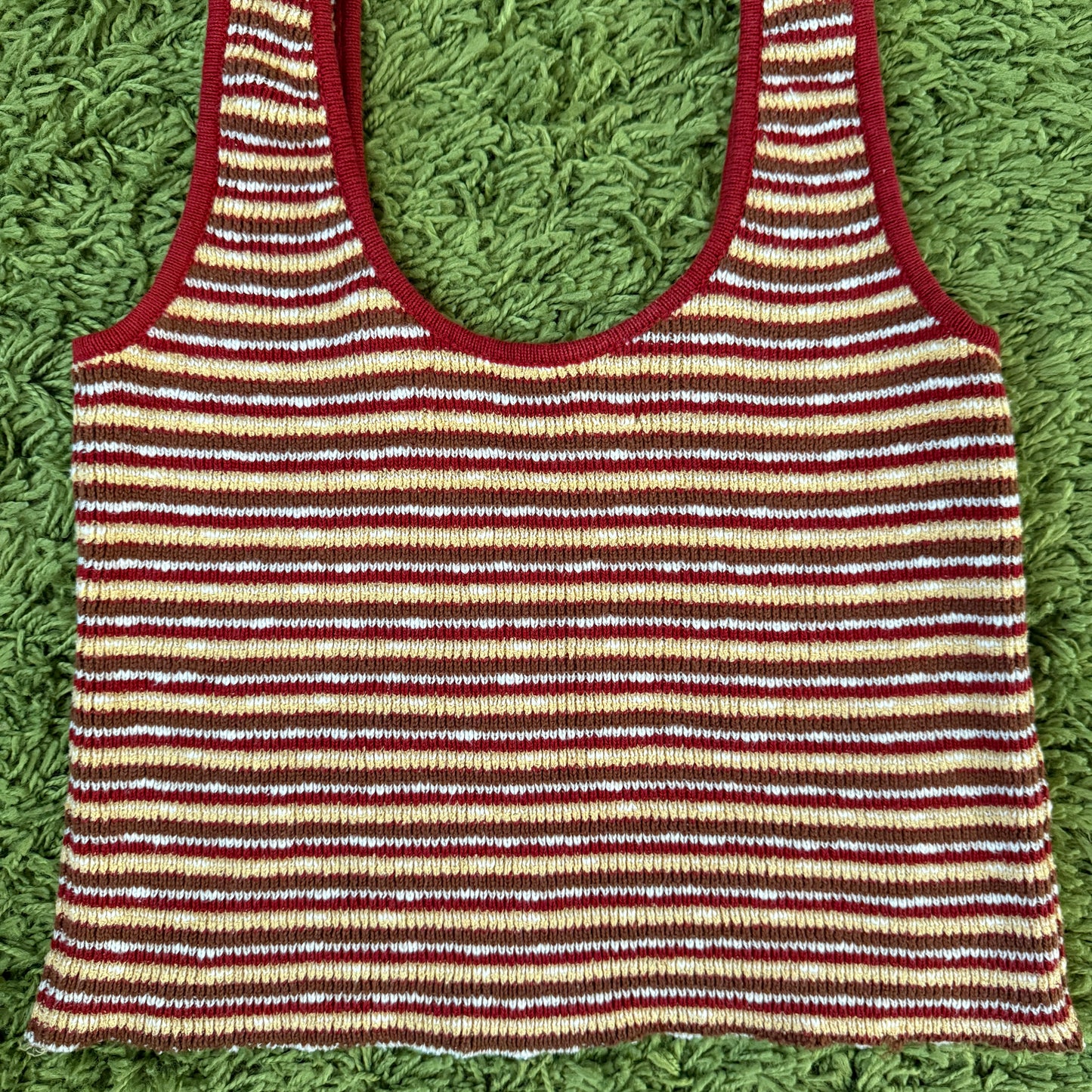 unique vintage whimsy 90s y2k knit tank top