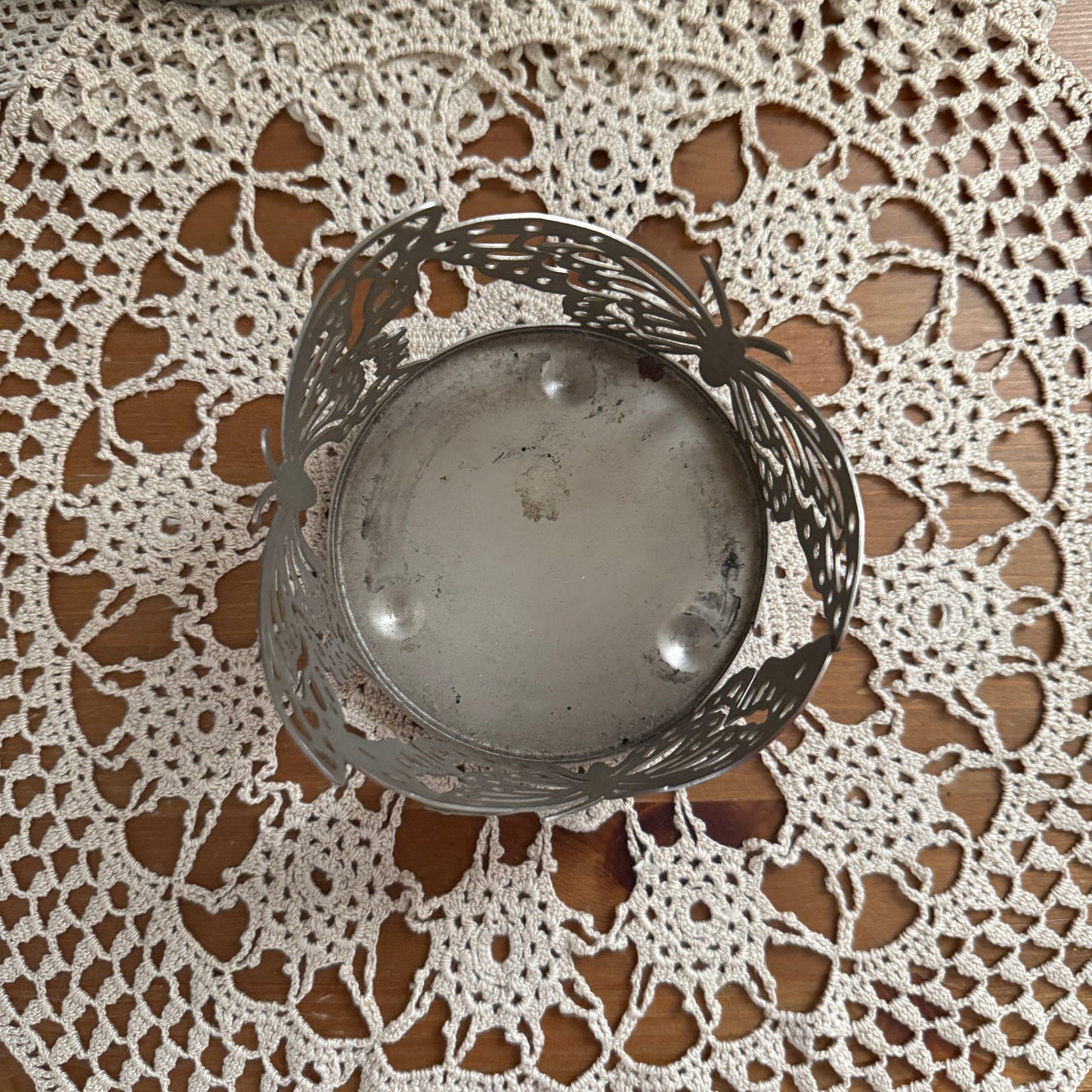 unique vintage whimsical butterfly candle holder