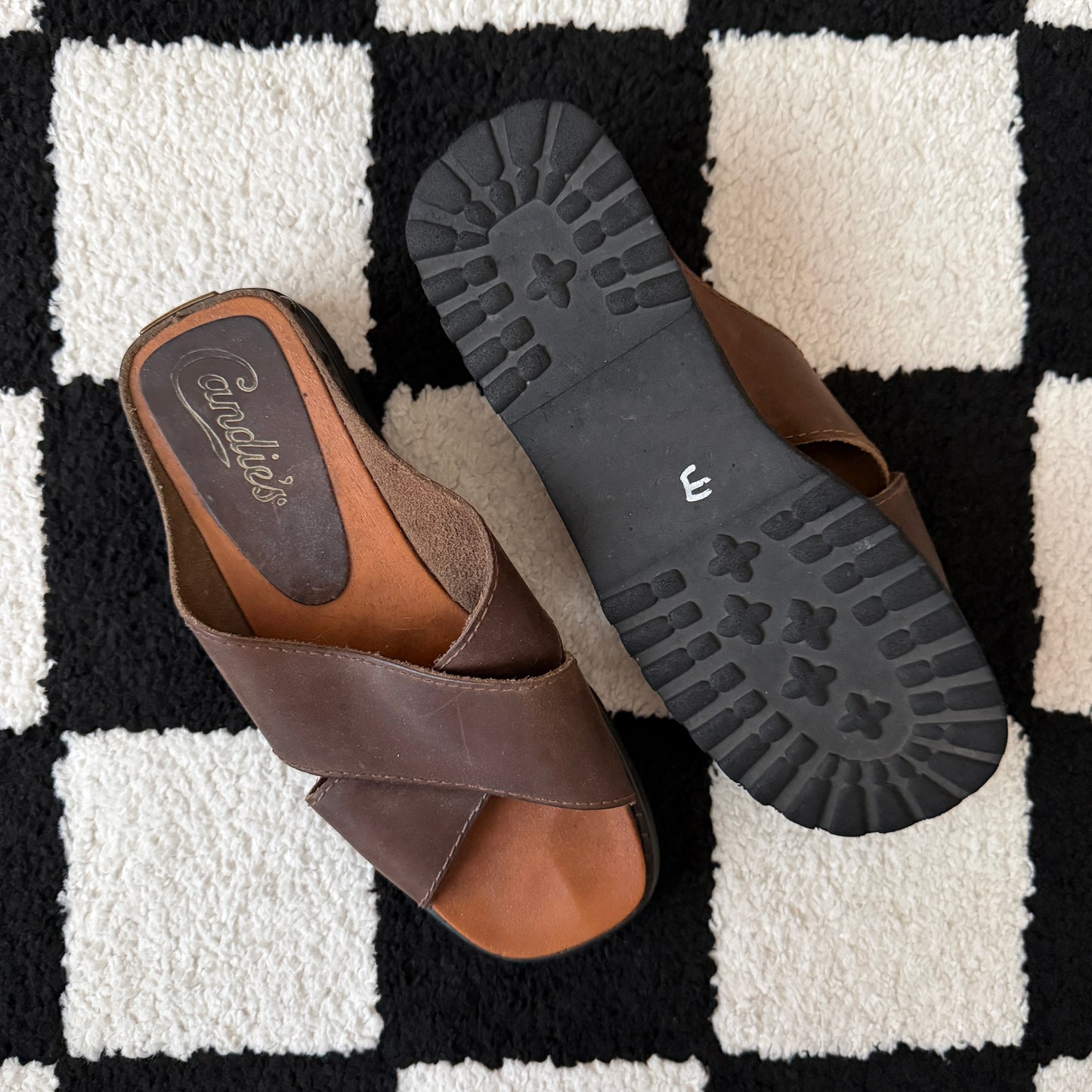 vintage whimsical 90s y2k CANDIE’S chunky sandals