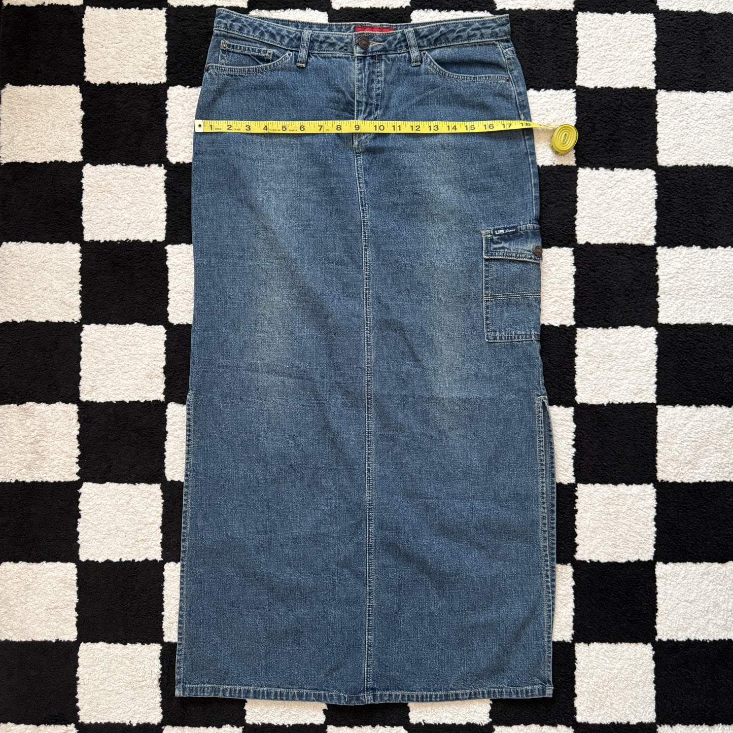 vintage whimsy 90s y2k UNION BAY denim maxi skirt