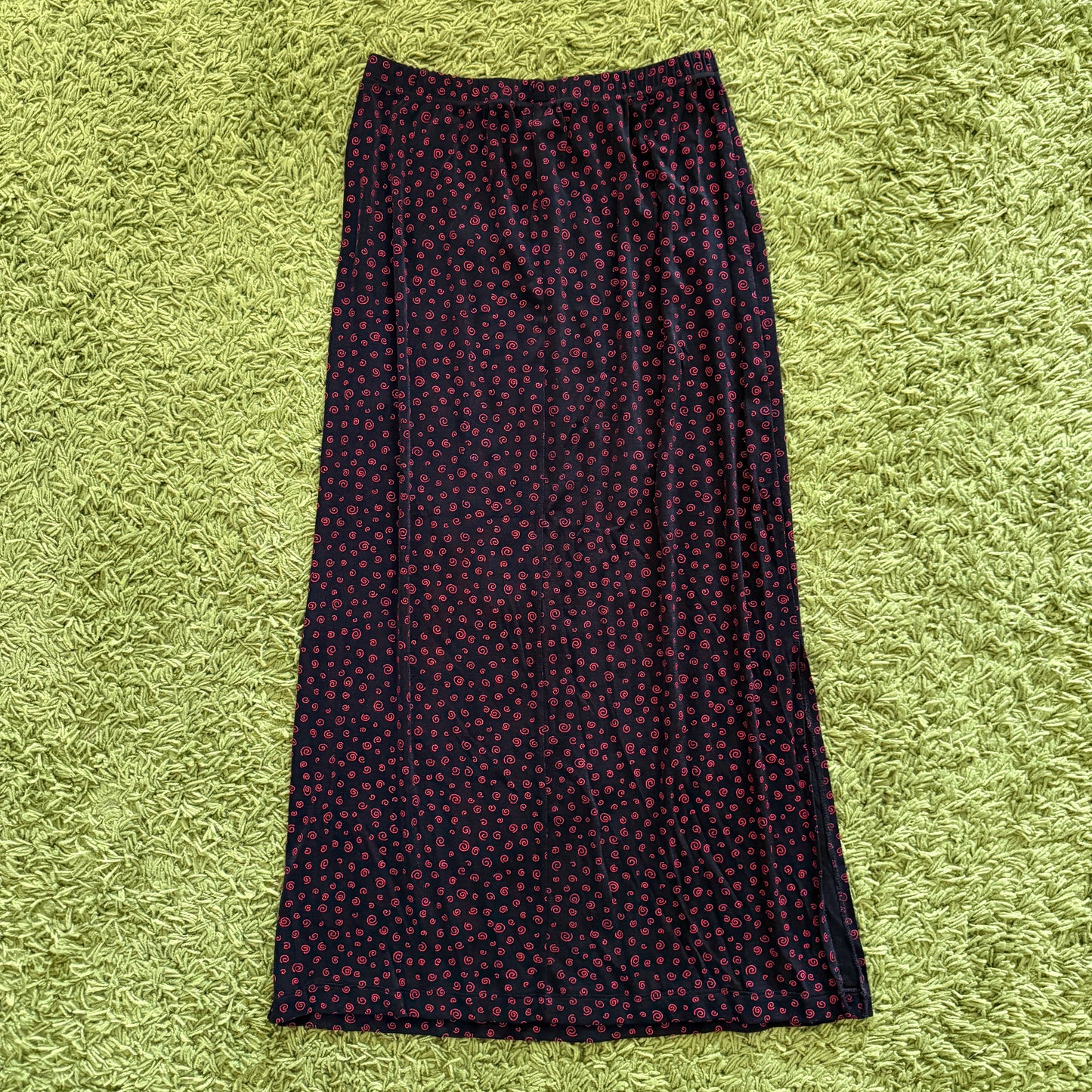 unique vintage whimsical 90s y2k maxi skirt