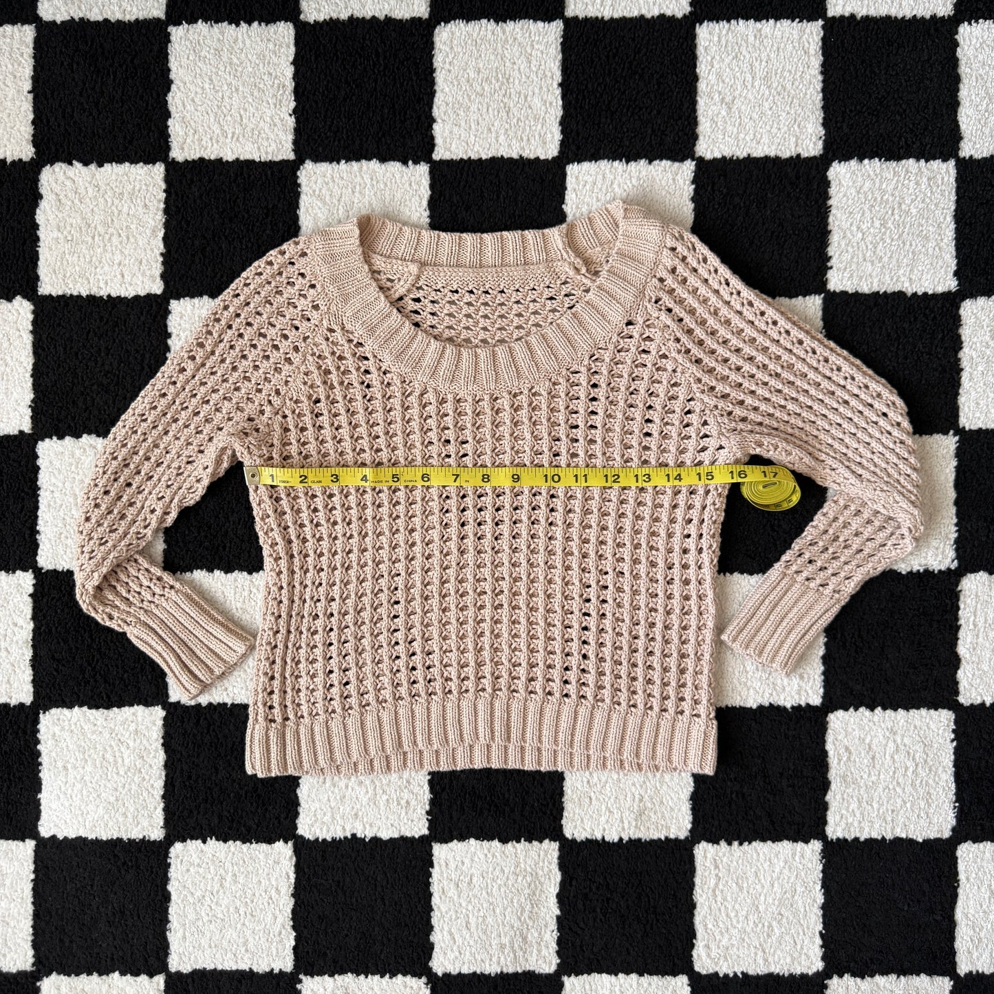 unique vintage whimsical 90s y2k off shoulder sleeved knit top