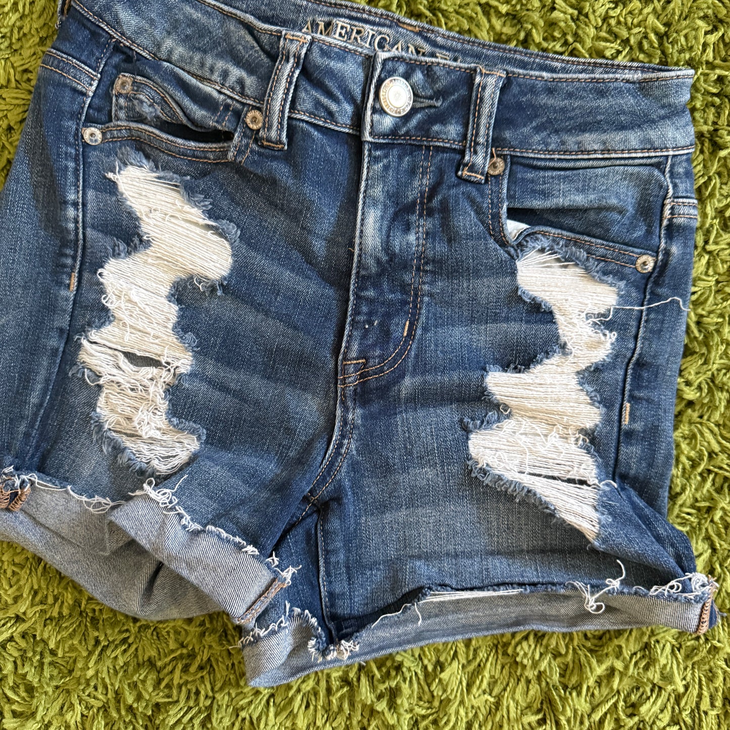 whimsy 90s y2k AMERICAN EAGLE OUTFITTERS denim shorts