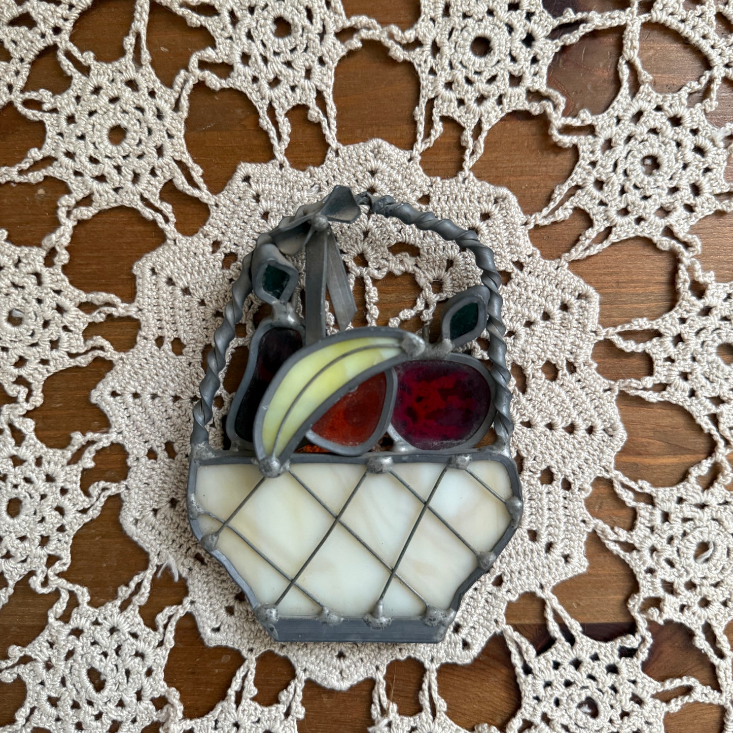unique handmade whimsical folk art stained glass