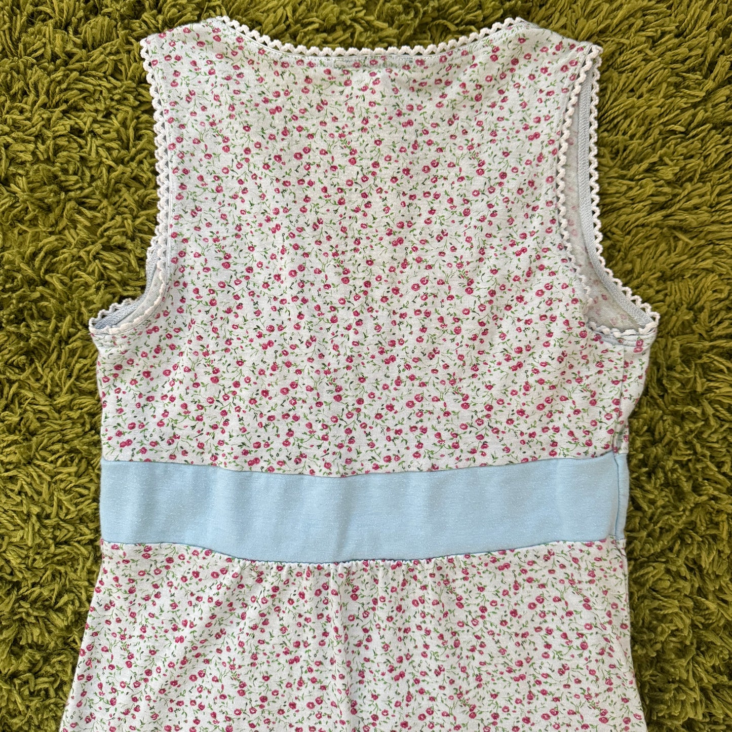 unique vintage whimsical 90s y2k DNLA babydoll top