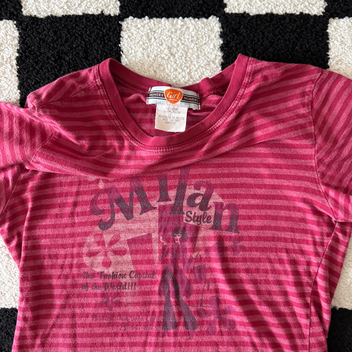 unique vintage whimsical 90s y2k graphic baby tee