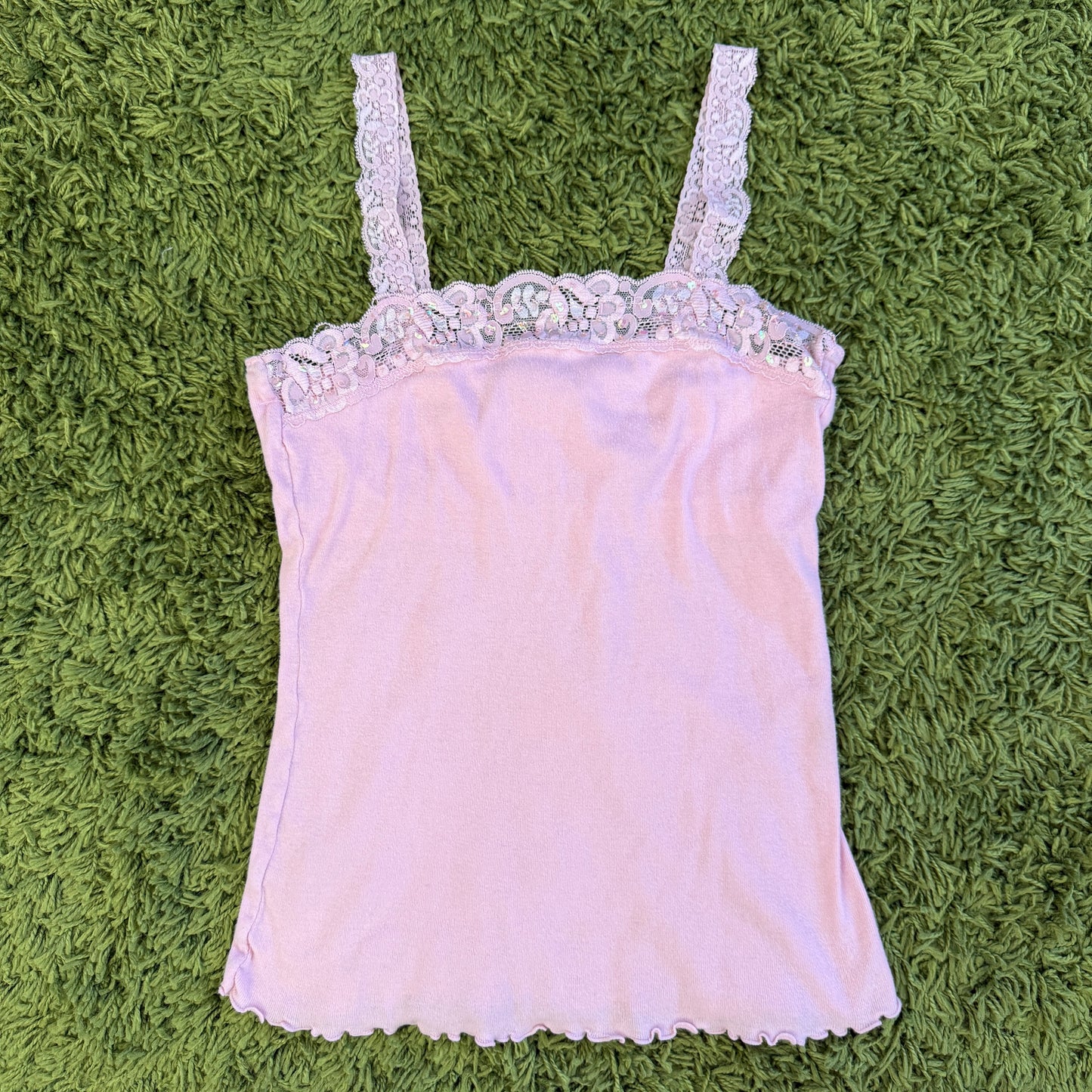 unique vintage whimsy 90s y2k JORDACHE sequin tank top