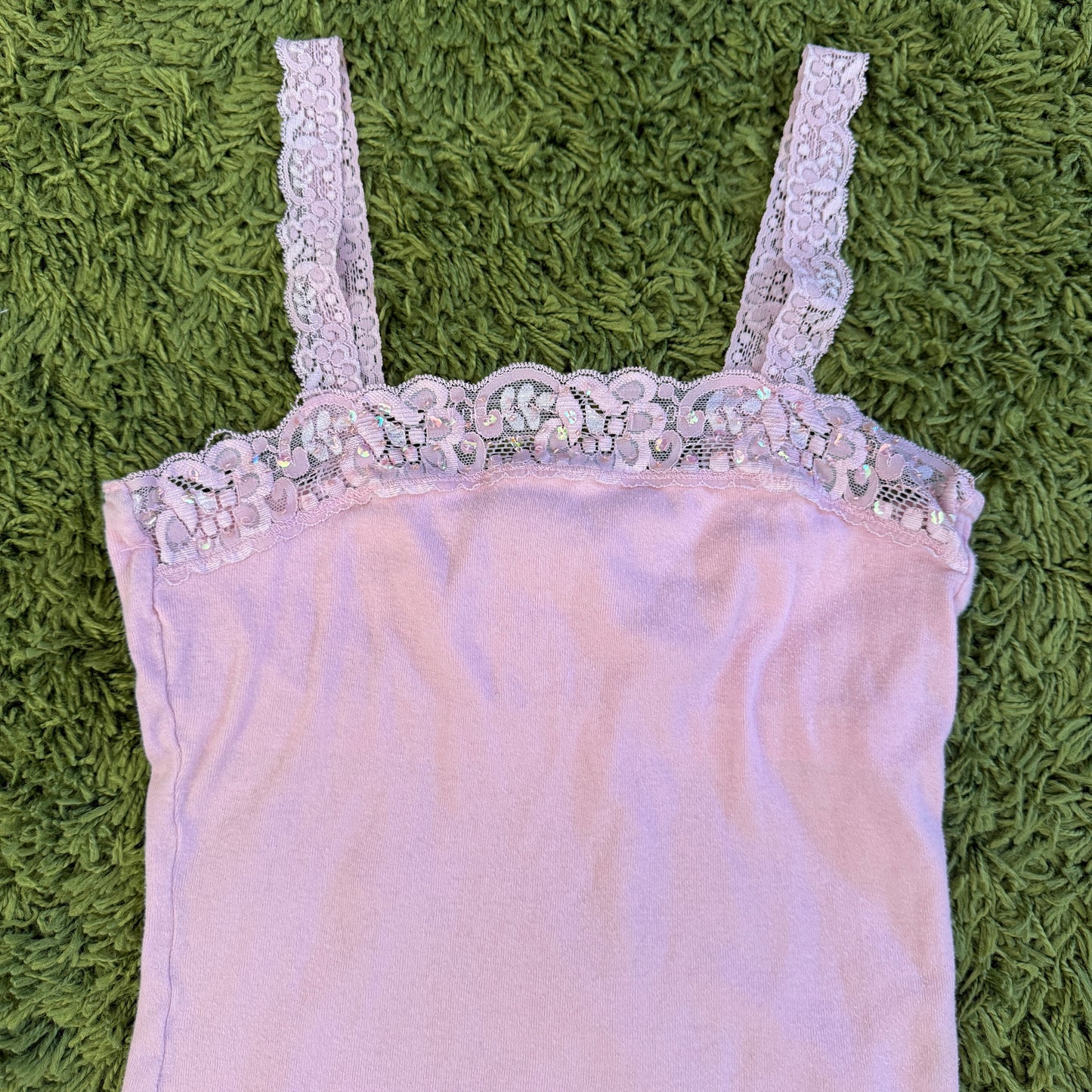 unique vintage whimsy 90s y2k JORDACHE sequin tank top