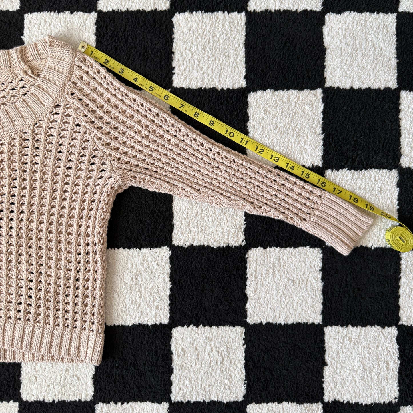 unique vintage whimsical 90s y2k off shoulder sleeved knit top