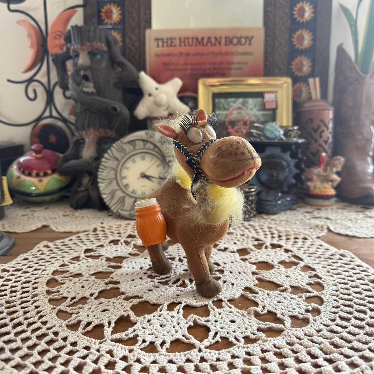 unique vintage whimsical folk art figure collectable trinket