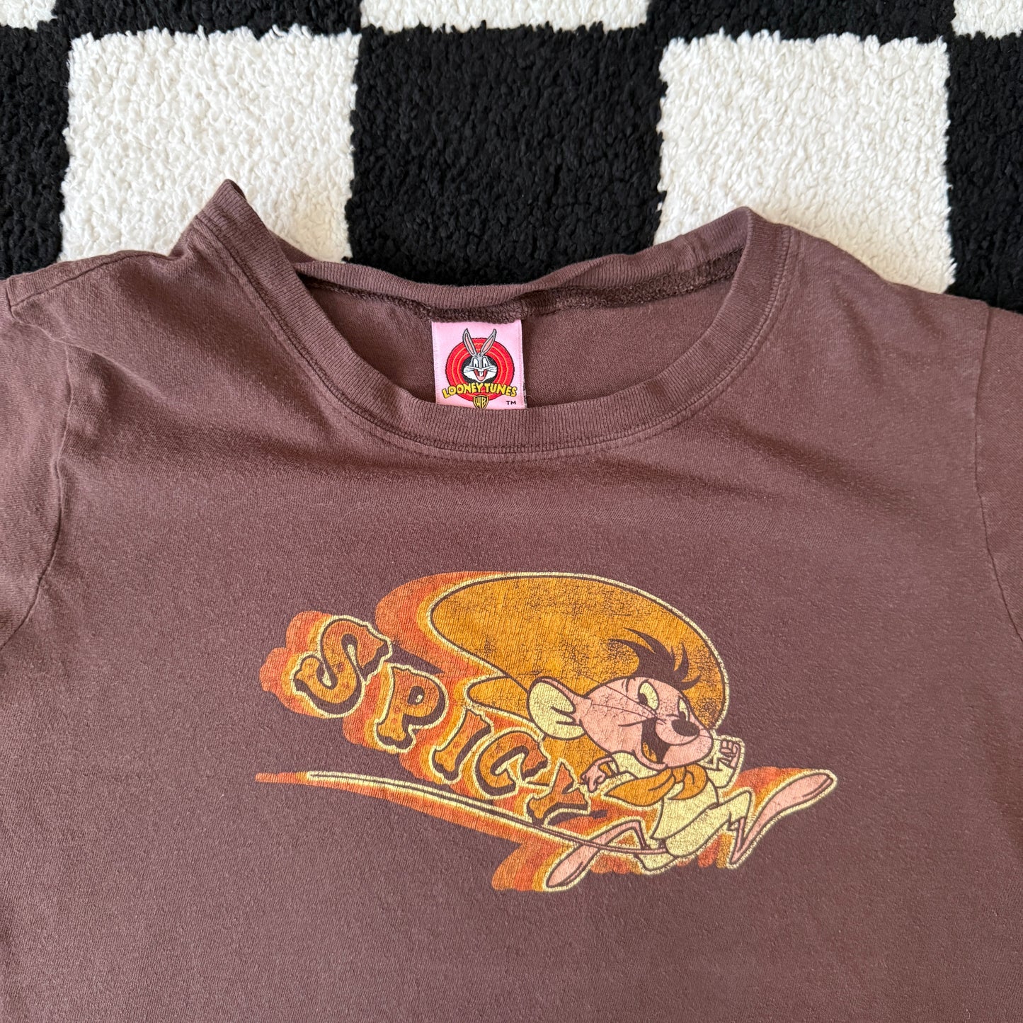 unique vintage whimsy 90s y2k LOONEY TUNES graphic baby tee