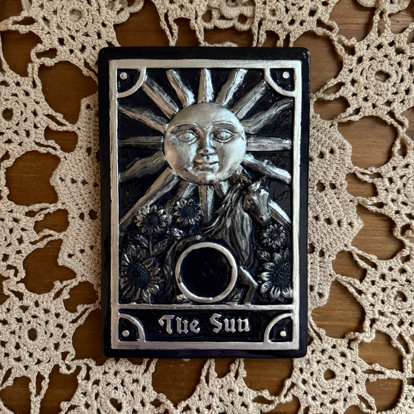 unique vintage whimsical celestial incense holder