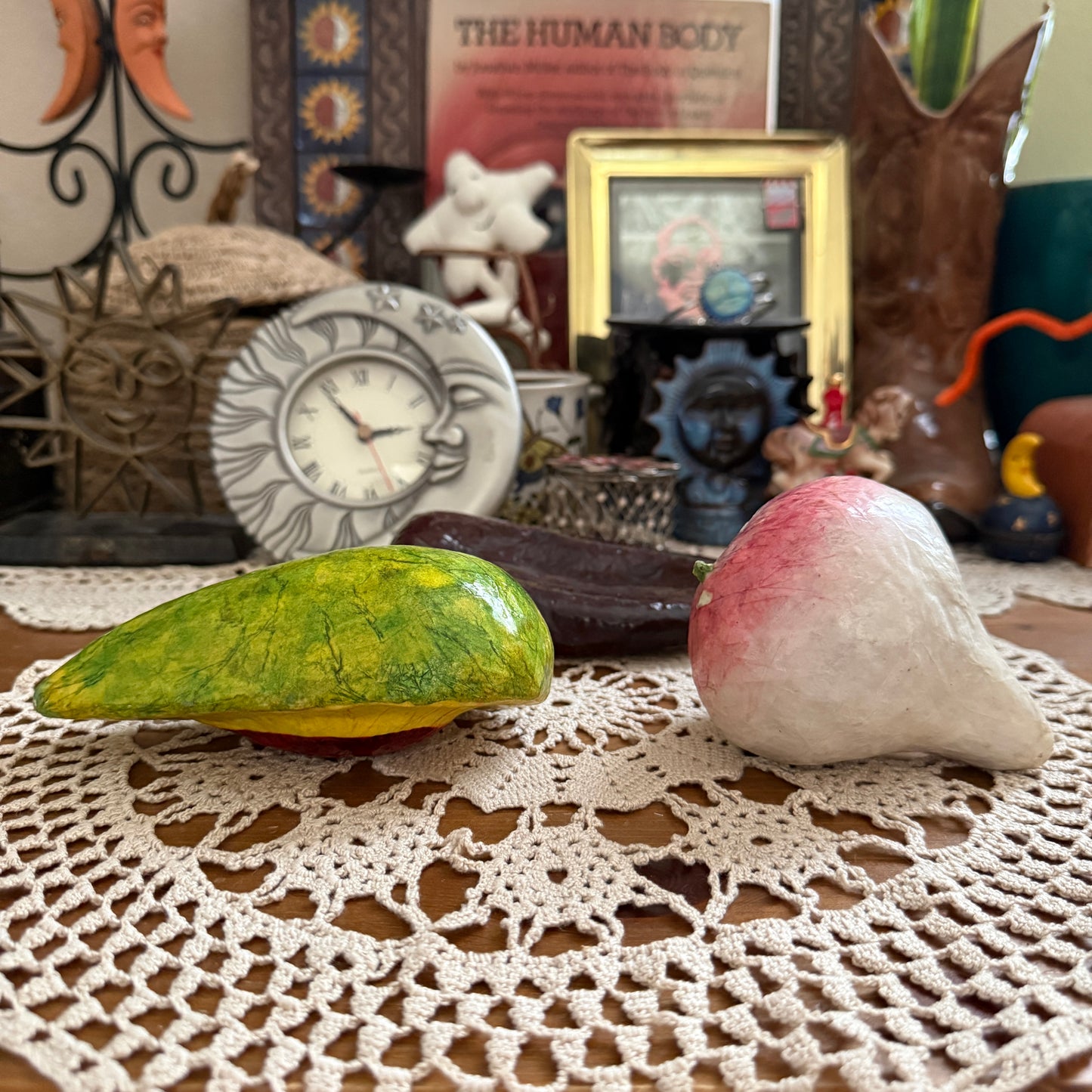 unique handmade whimsical folk art collectables (SET OF 3)