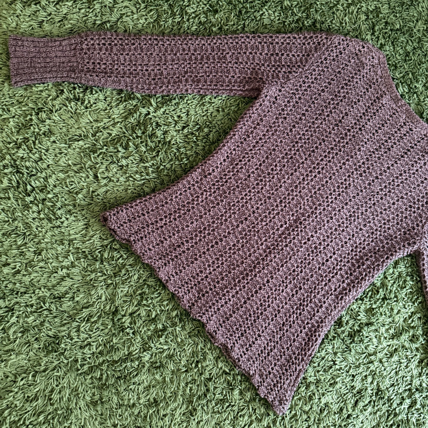 unique vintage whimsical 90s y2k knit sleeved cardigan top