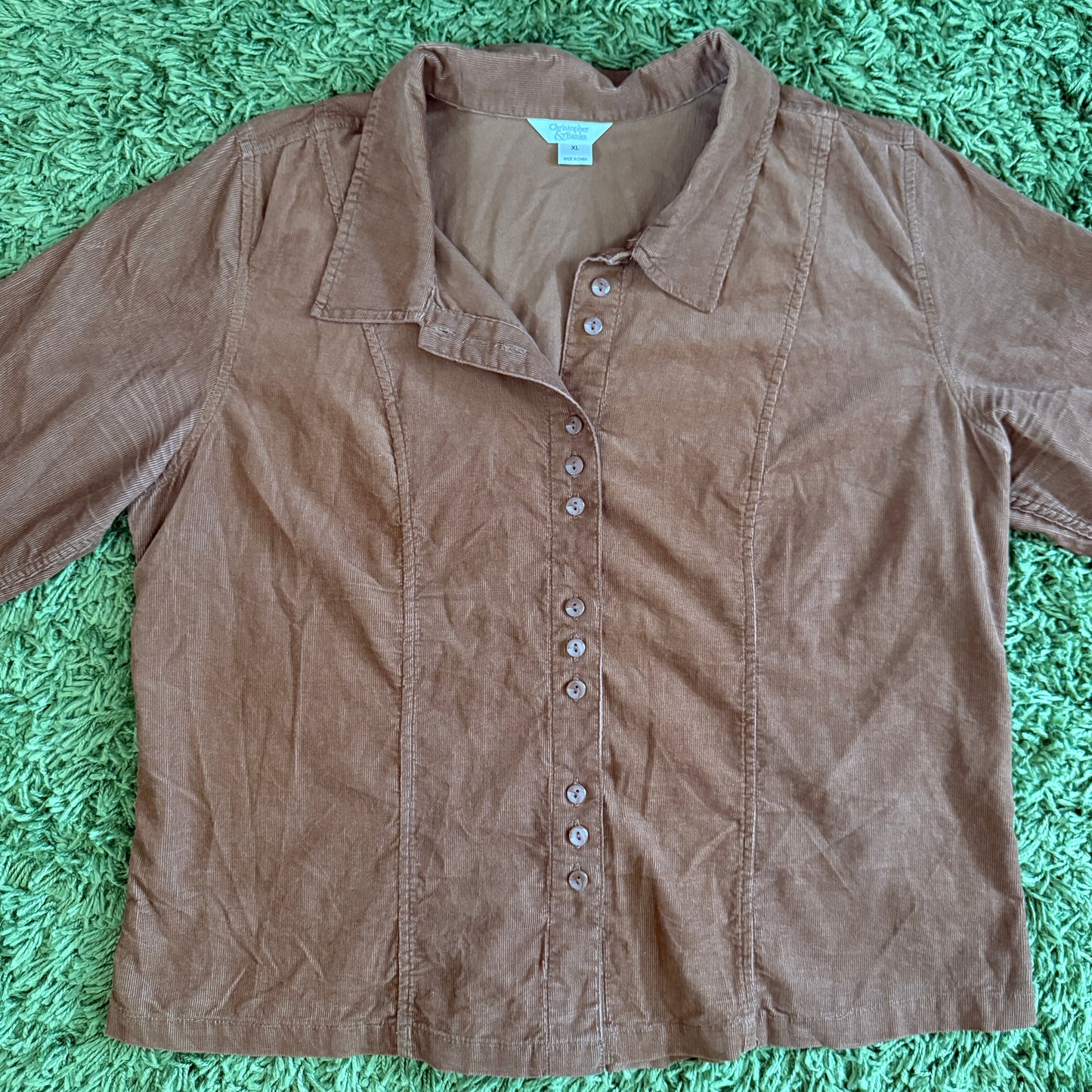 vintage whimsy 90s y2k CHRISTOPHER & BANKS button up top
