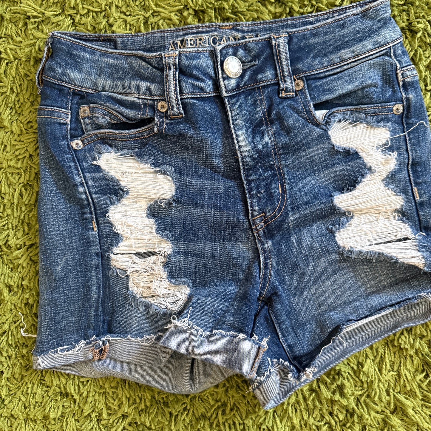 whimsy 90s y2k AMERICAN EAGLE OUTFITTERS denim shorts