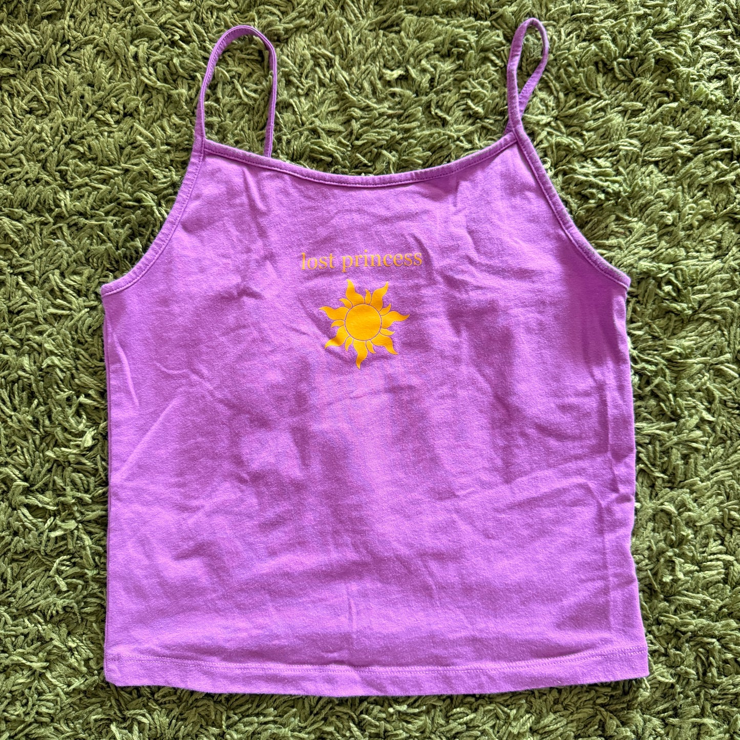 unique vintage whimsical 90s y2k celestial graphic cami top
