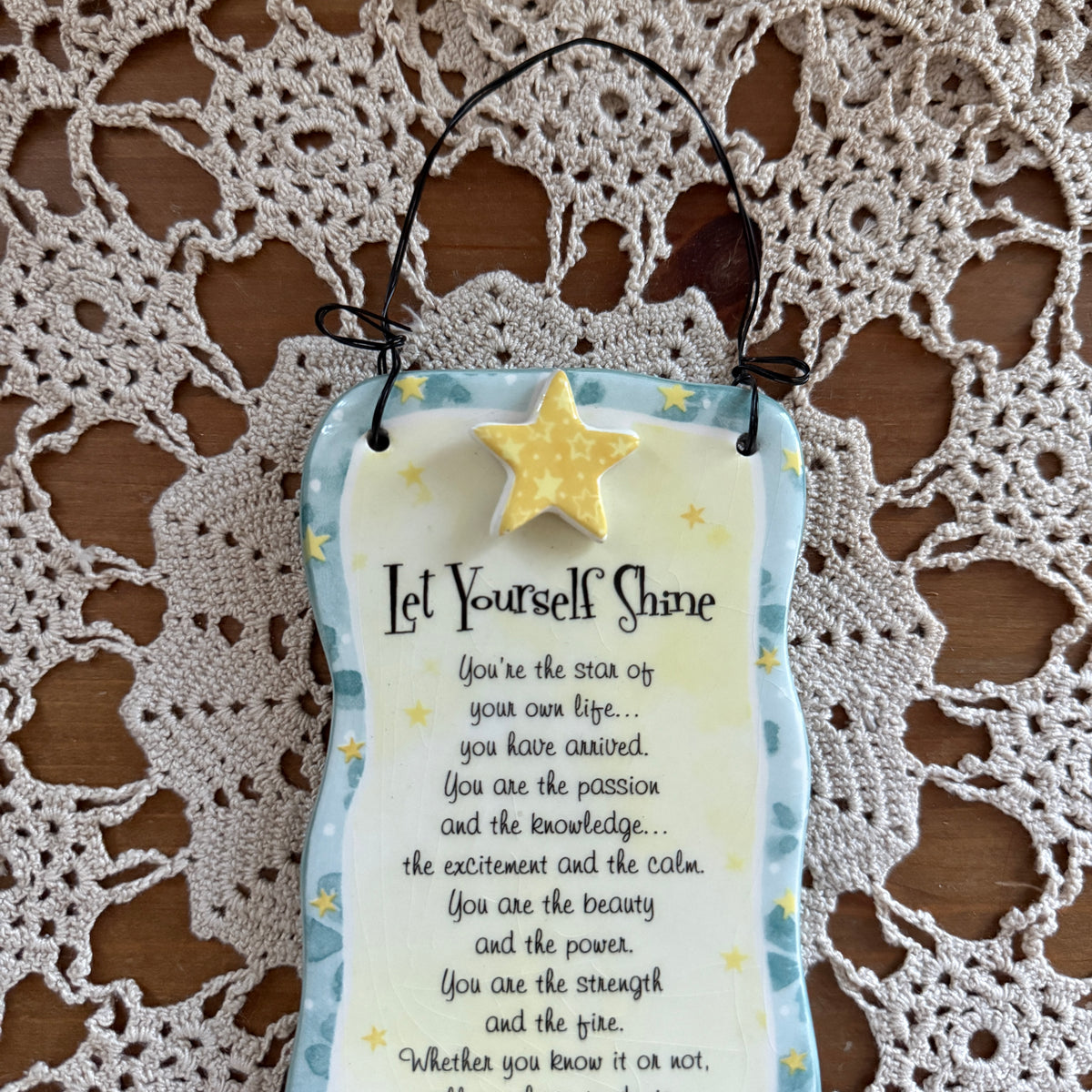 unique handmade whimsical celestial star folk art wall decor collectable