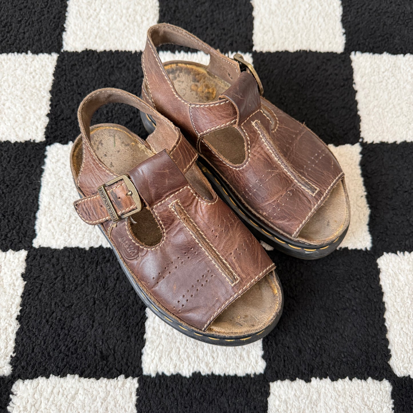 unique vintage whimsical 90s y2k DR. MARTEN chunky sandals