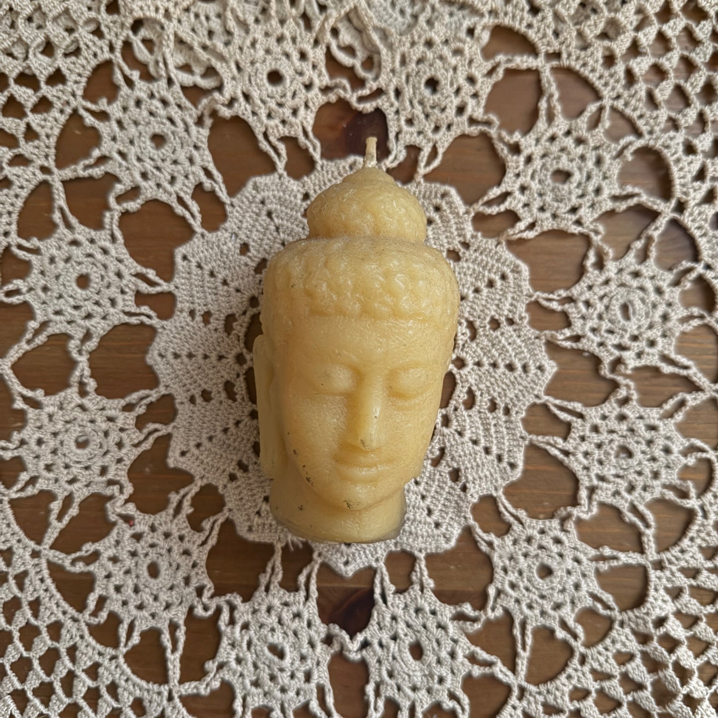 unique vintage whimsical folk art candle
