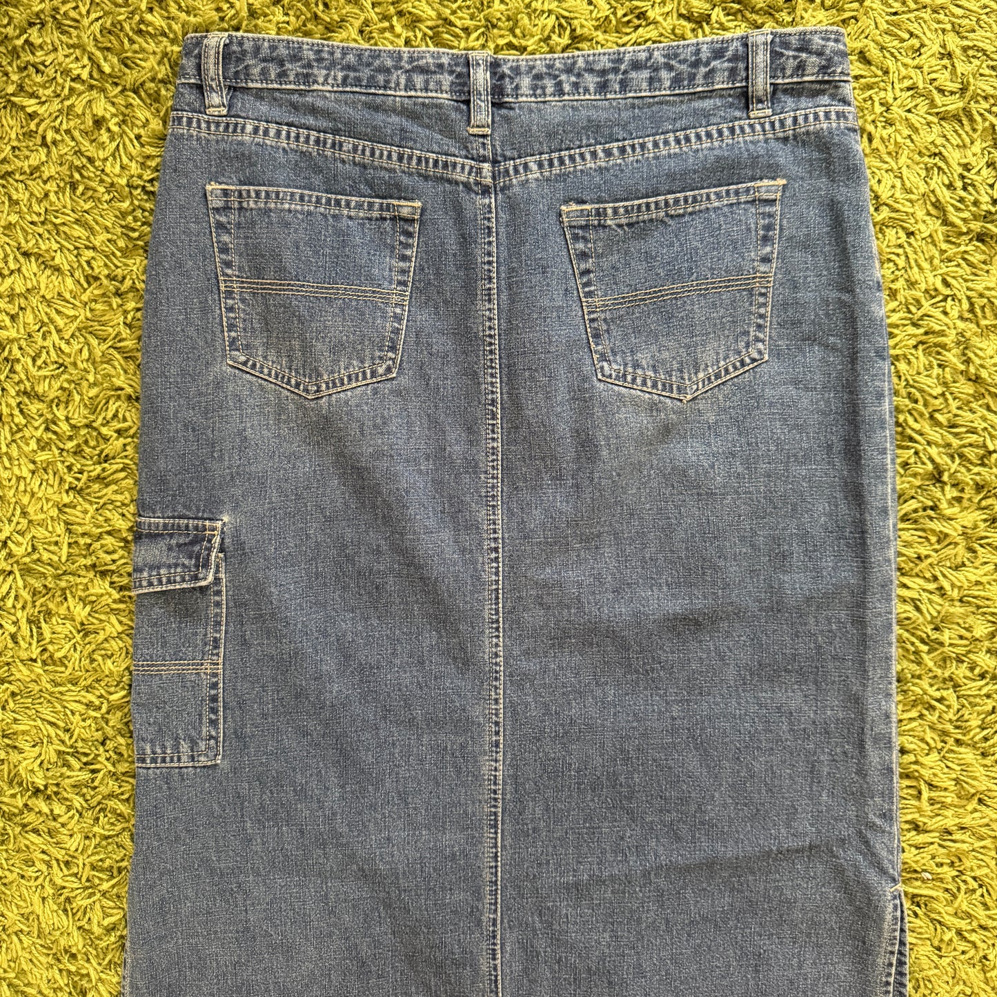 vintage whimsy 90s y2k UNION BAY denim maxi skirt