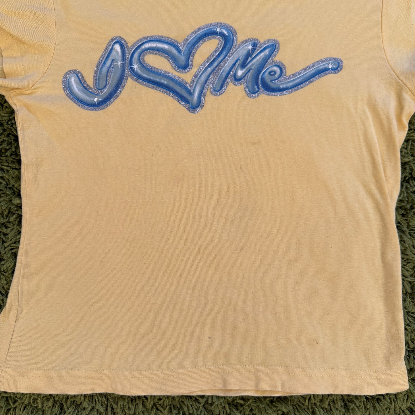 unique vintage whimsy 90s y2k NO BOUNDARIES graphic baby tee