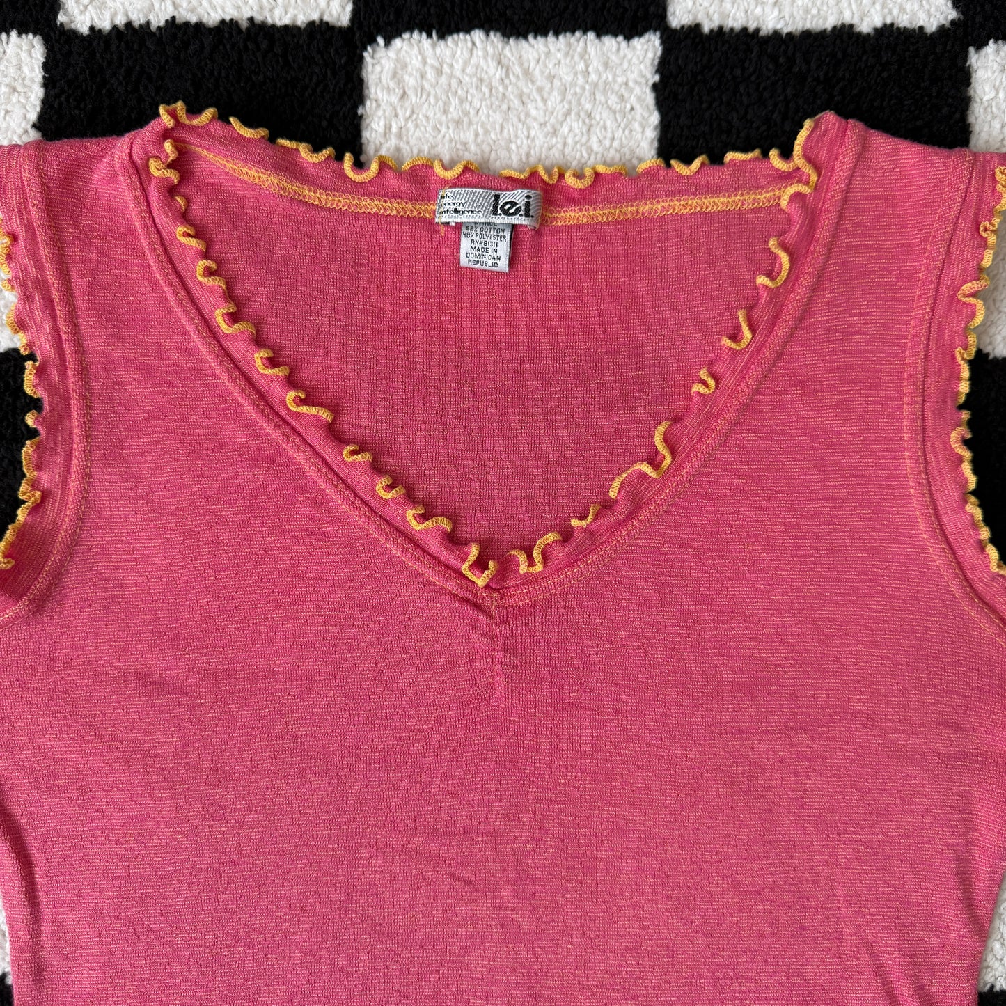 unique vintage whimsical 90s y2k L.E.I. tank top