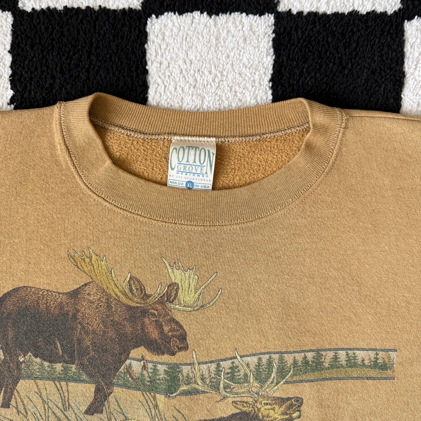 unique vintage whimsical 90s y2k graphic pullover sweatshirt