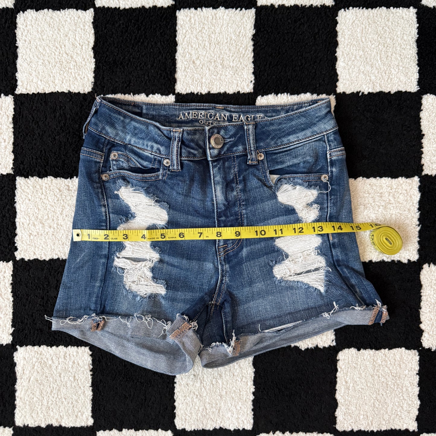 whimsy 90s y2k AMERICAN EAGLE OUTFITTERS denim shorts
