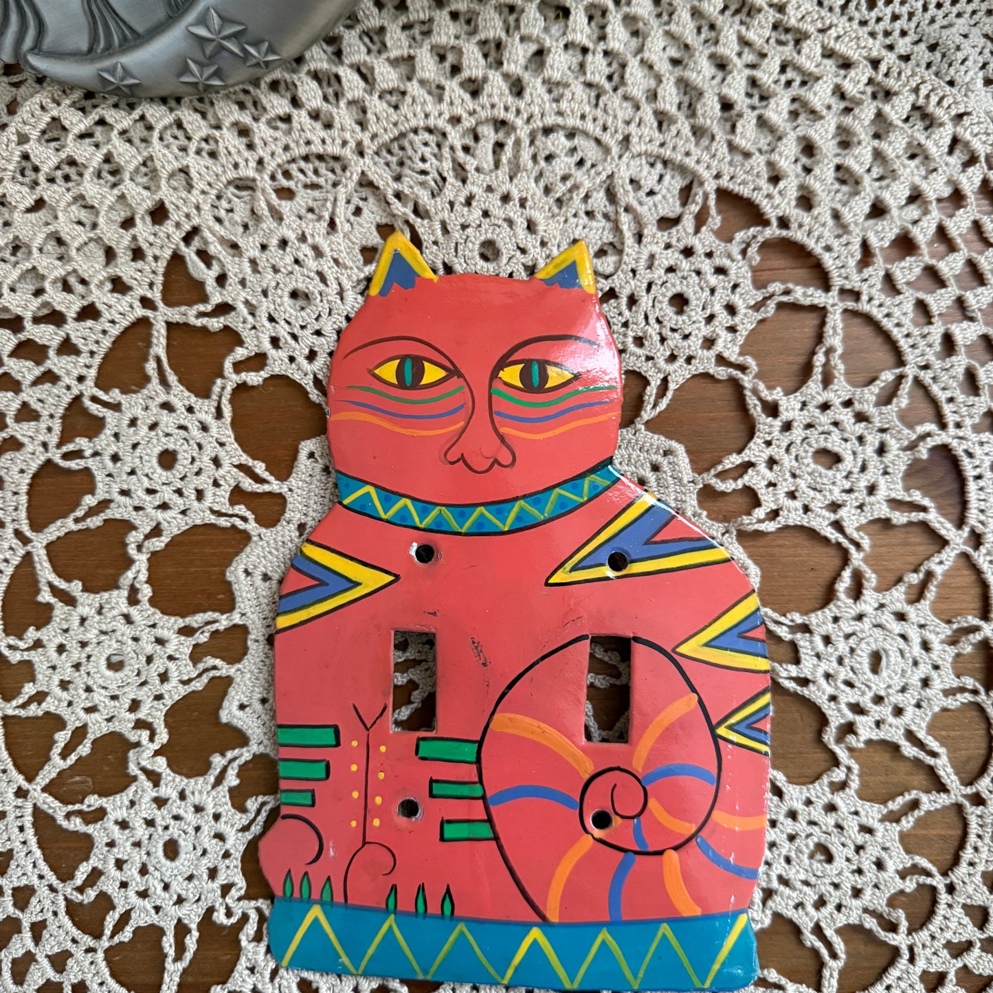 unique vintage whimsical LAURAL BURCH cat light switch cover collectable