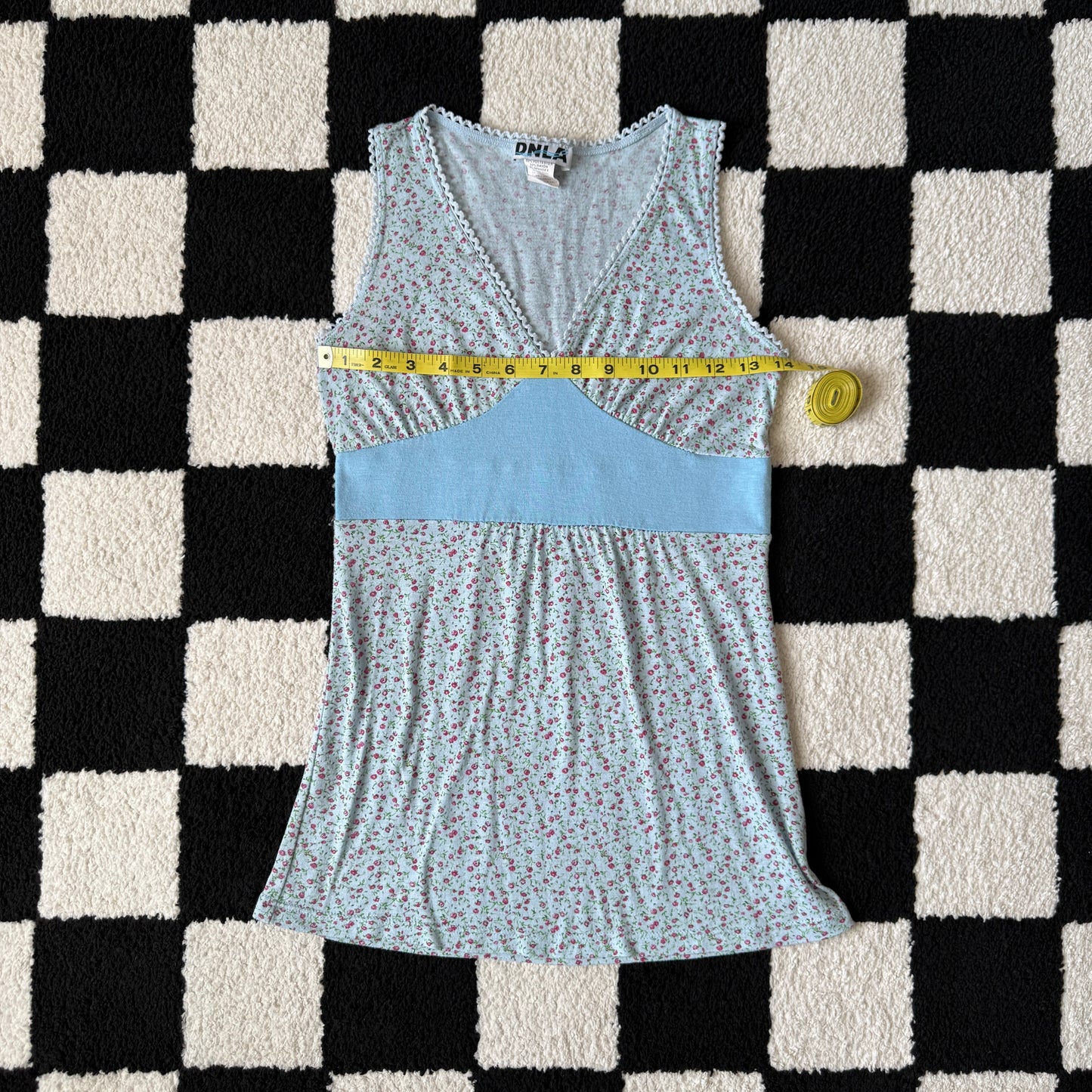 unique vintage whimsical 90s y2k DNLA babydoll top