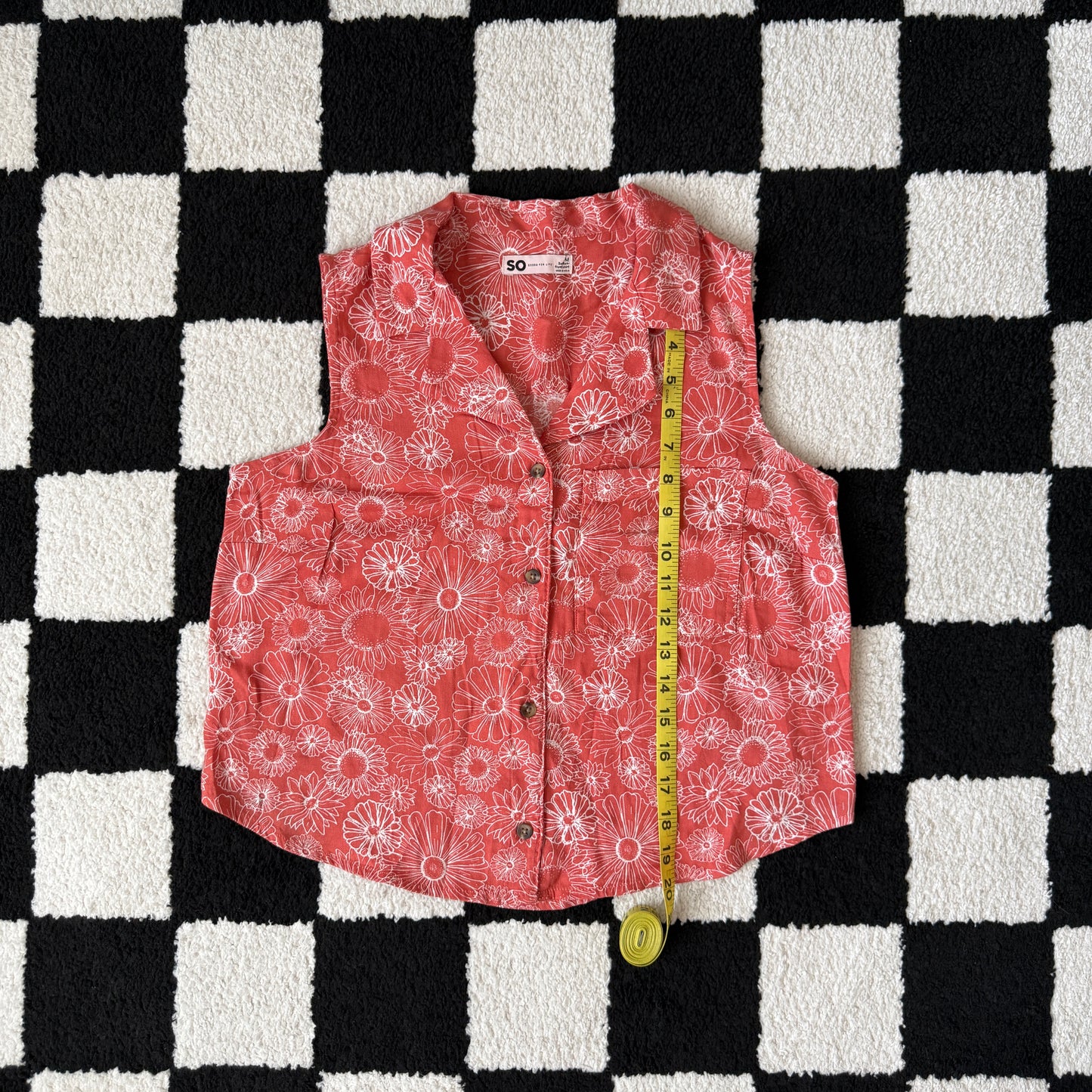 unique vintage whimsical 90s y2k button up top