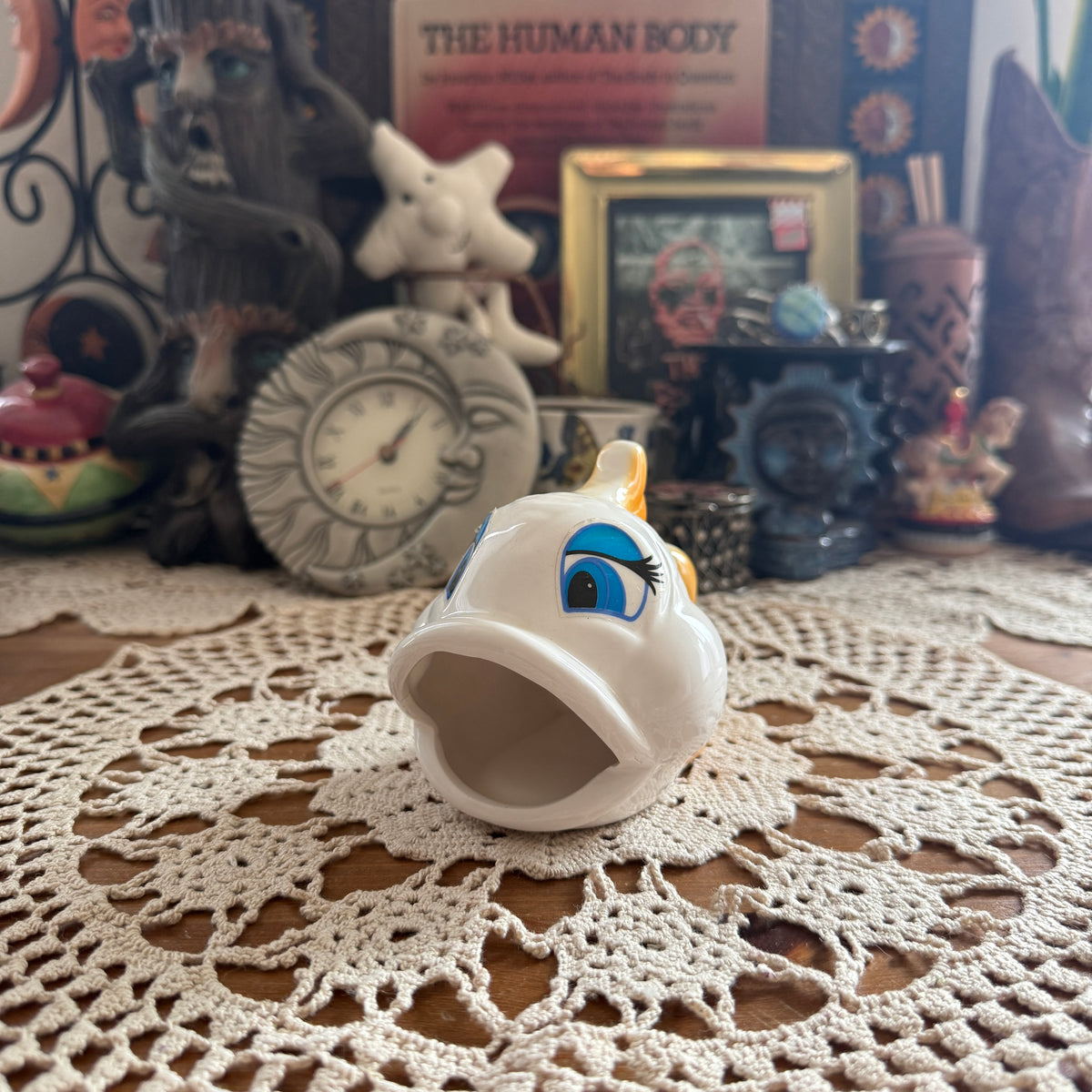 unique vintage whimsical folk art figure collectable trinket
