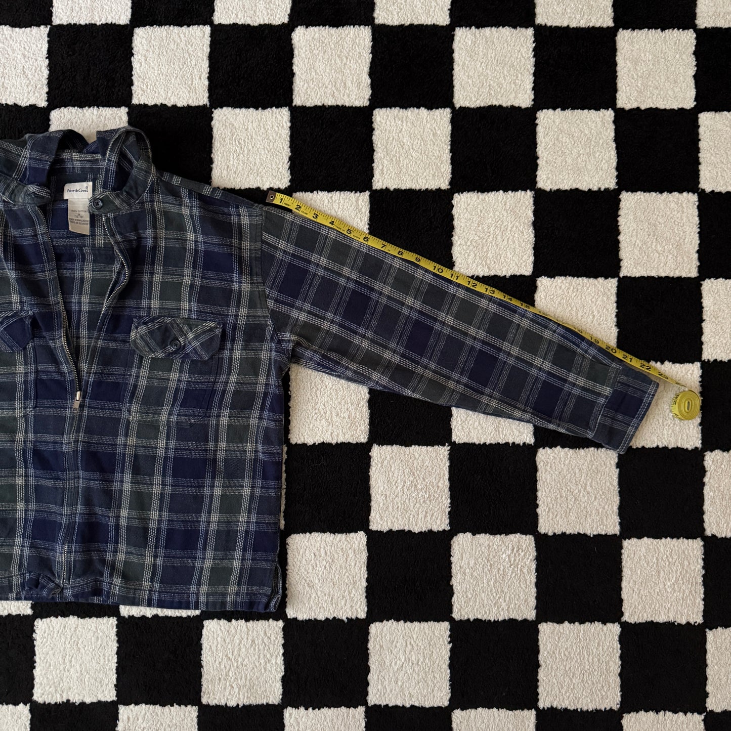vintage whimsy 90s y2k flannel zip up