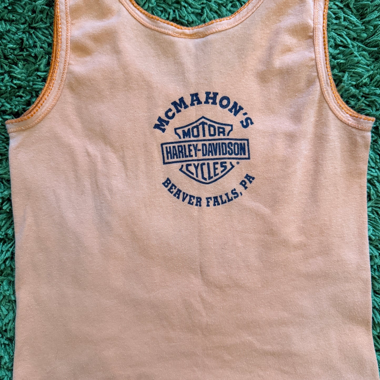 unique vintage whimsical 90s y2k HARLEY DAVIDSON graphic tank top