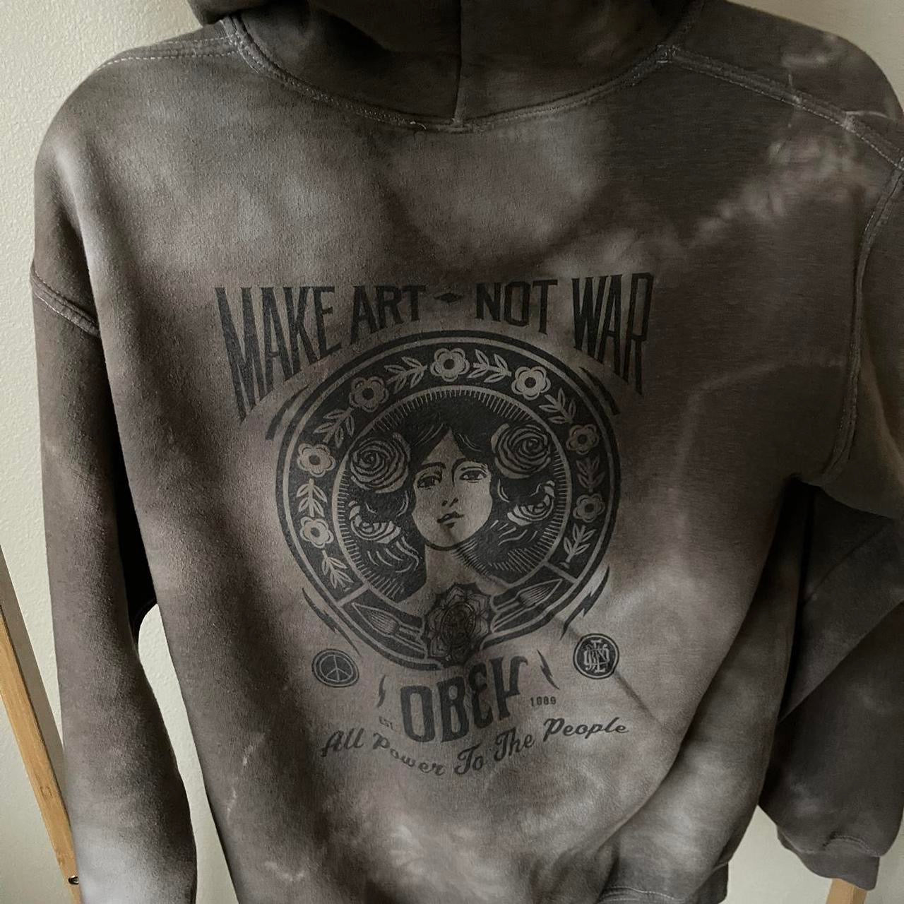 vintage whimsy 90s y2k OBEY graphic pullover hoodie