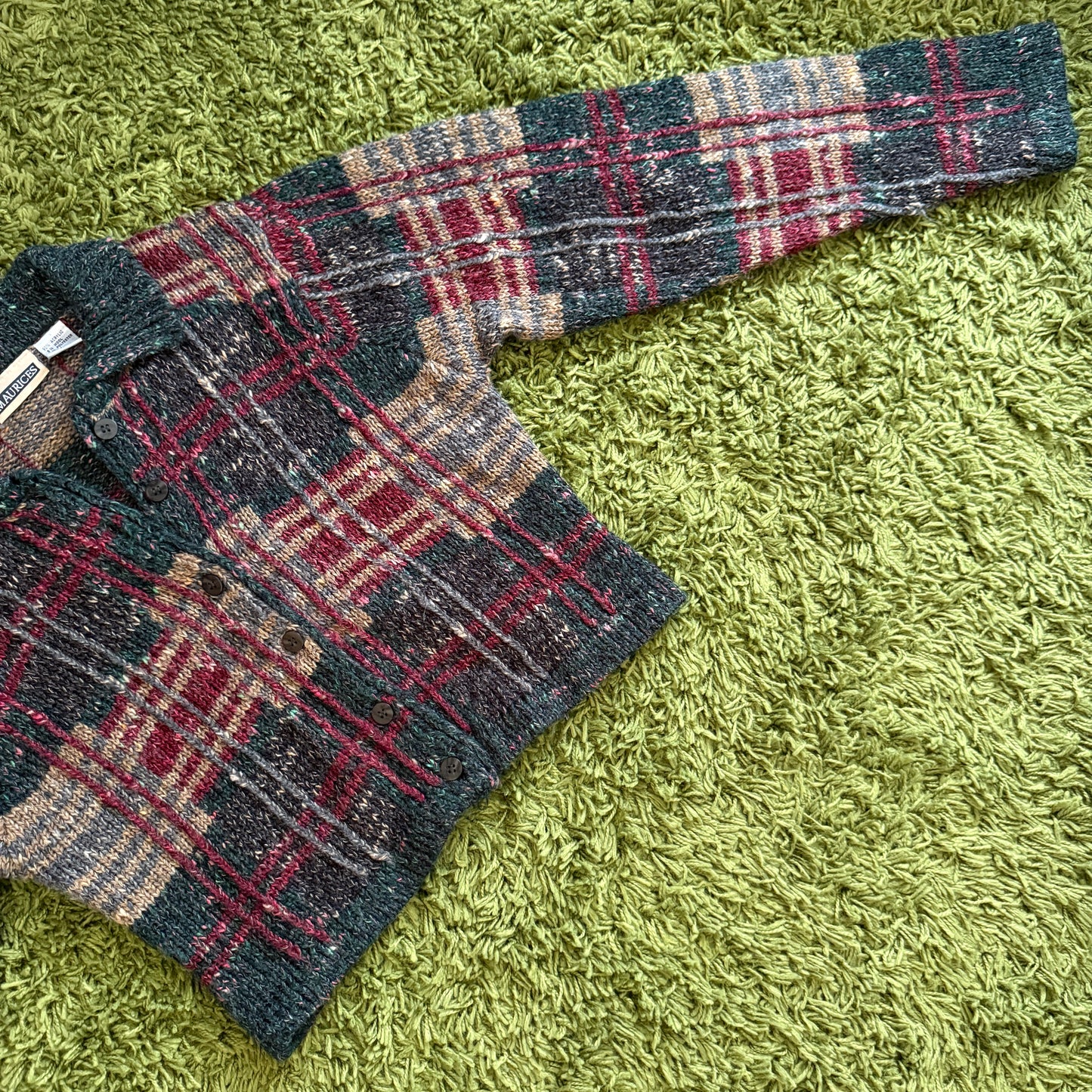 unique vintage whimsy 90s y2k MAURICES knit cardigan sweater