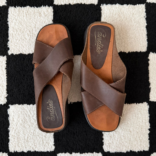 vintage whimsical 90s y2k CANDIE’S chunky sandals